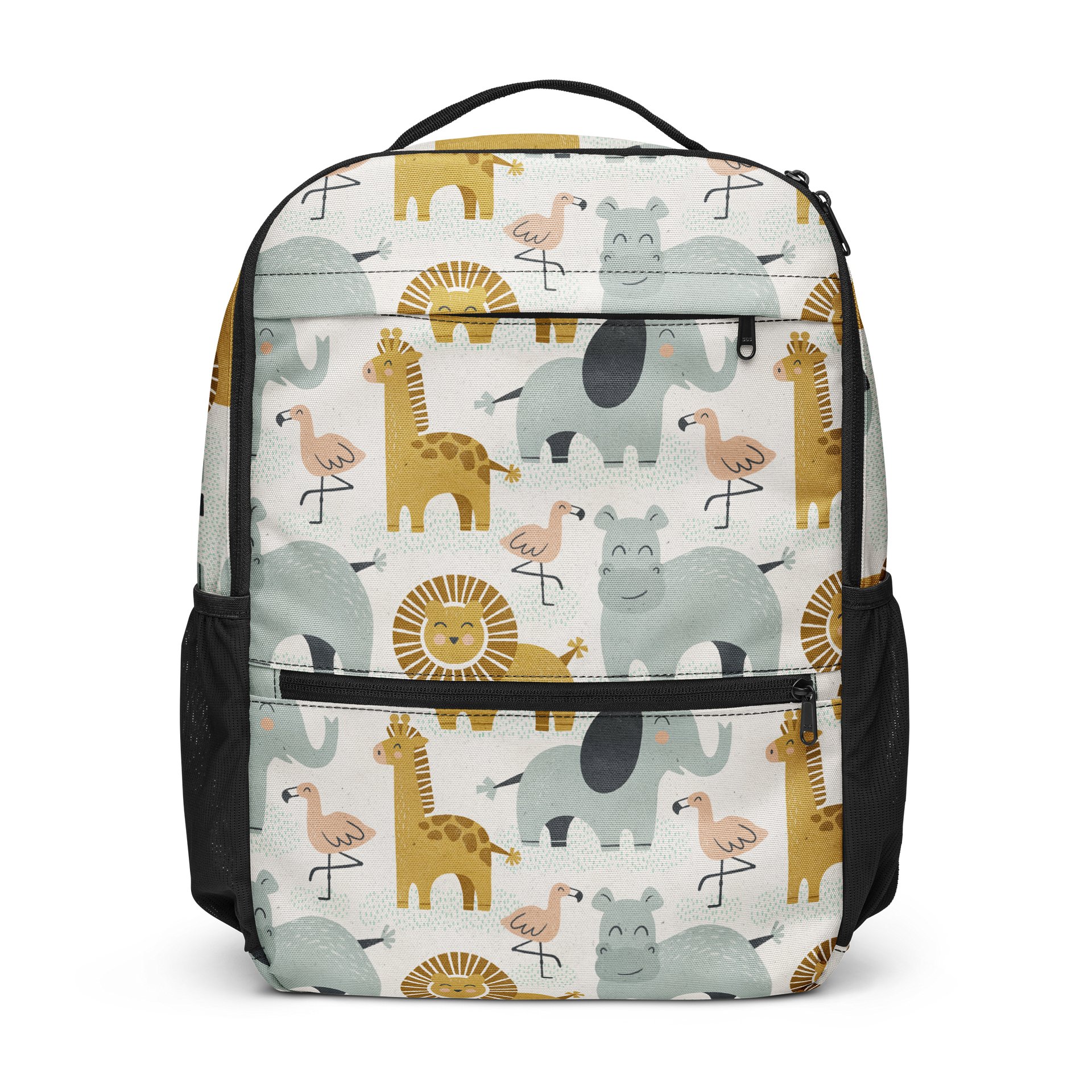 Retro Jungle Animals Utility Backpack product image (1)