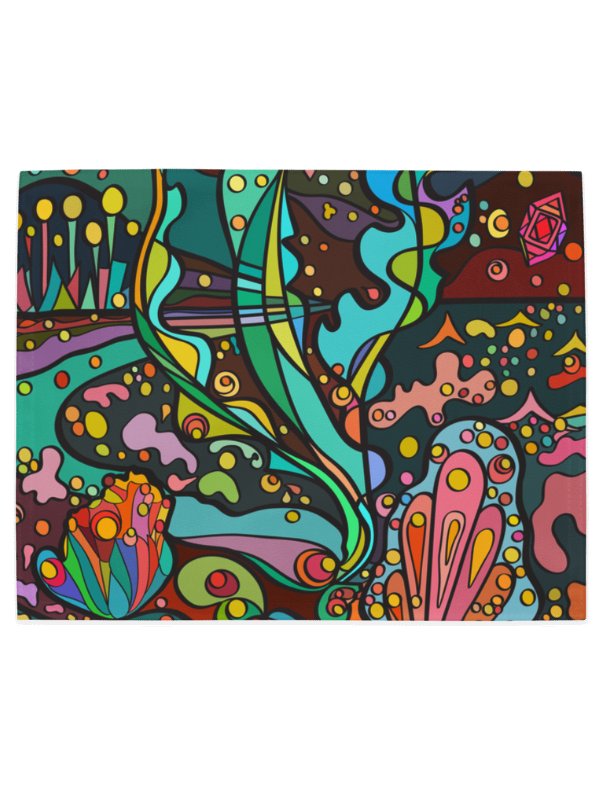Vibrant Gallery Placemat Set – Wave at Sunset product image (5)