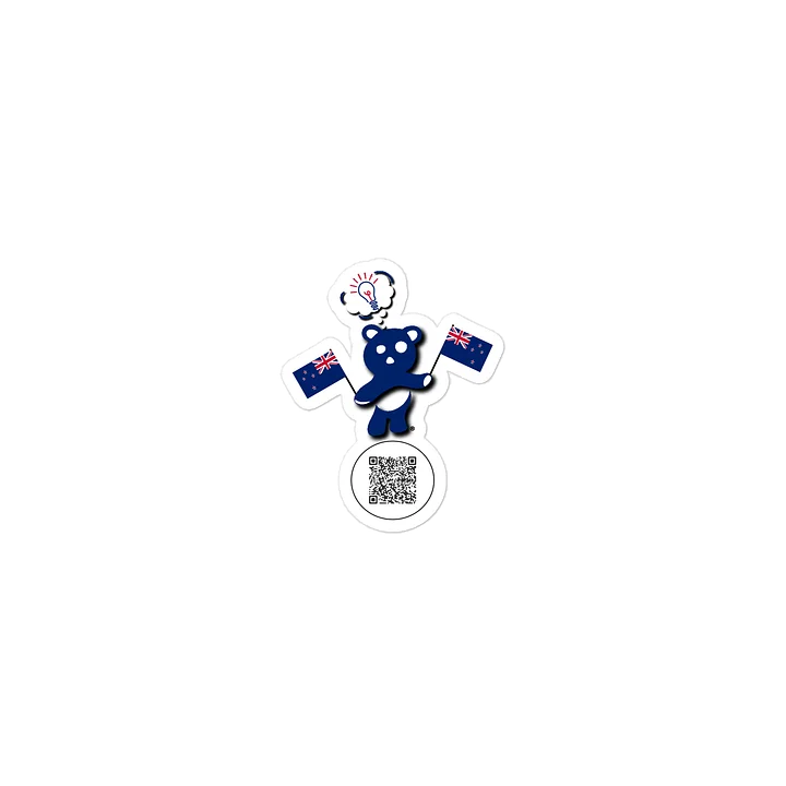New Zealand — Country Bear Sticker | BehrBrained Media product image (1)