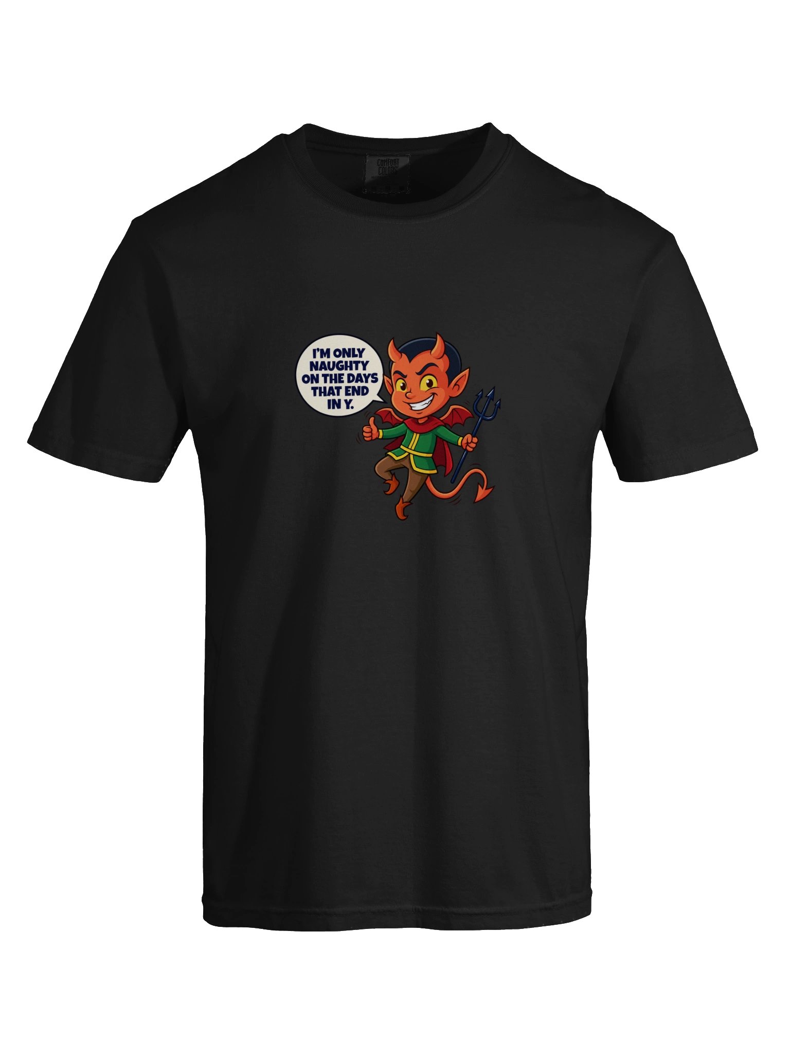 Only Naughty on Days Ending in Y - Devil T-Shirt product image (9)