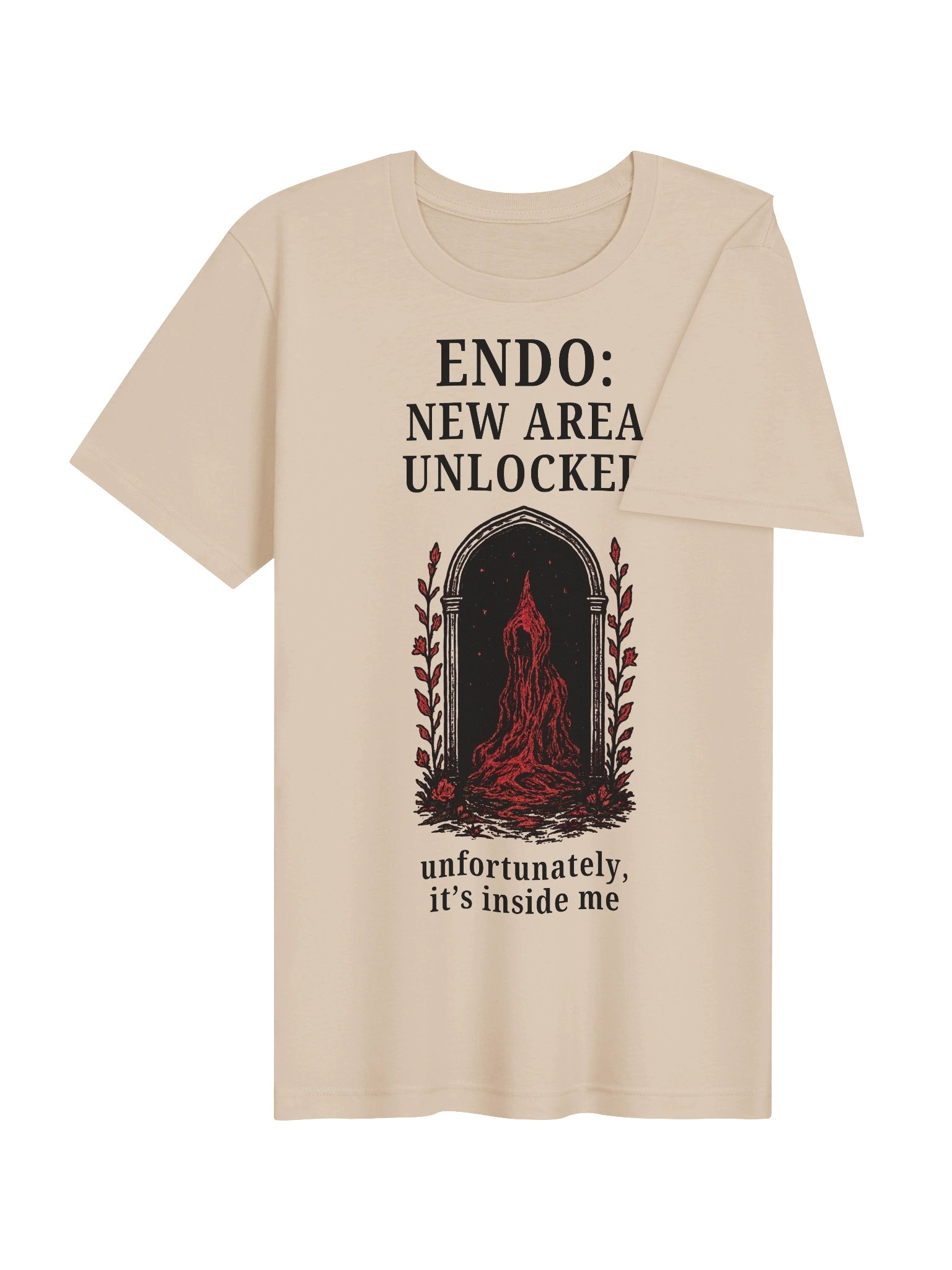 Endometriosis New Area Unlocked Shirt | Endo Awareness & Pelvic Pain Tee product image (4)
