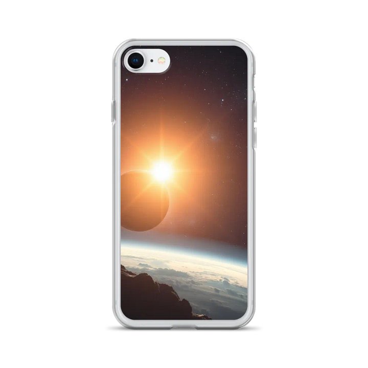 Cosmic Sun Glare Clear iPhone® Case product image (24)