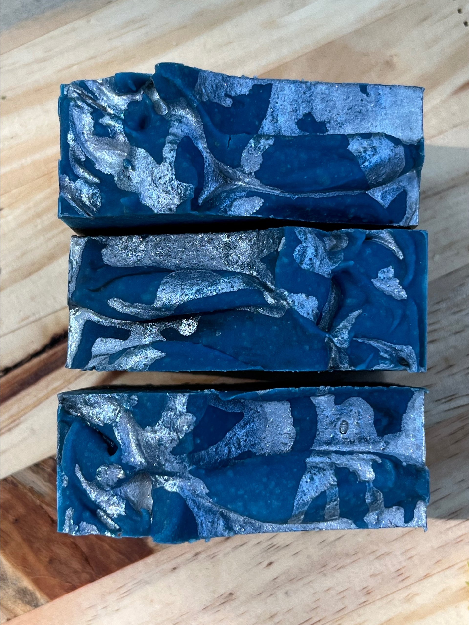 Thunderstorm Cold Process Goat Milk Charcoal Soap product image (5)