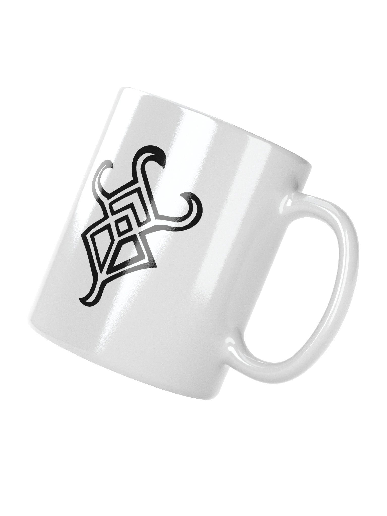White Mug - Whispers Untamed Logo (Black) product image (6)