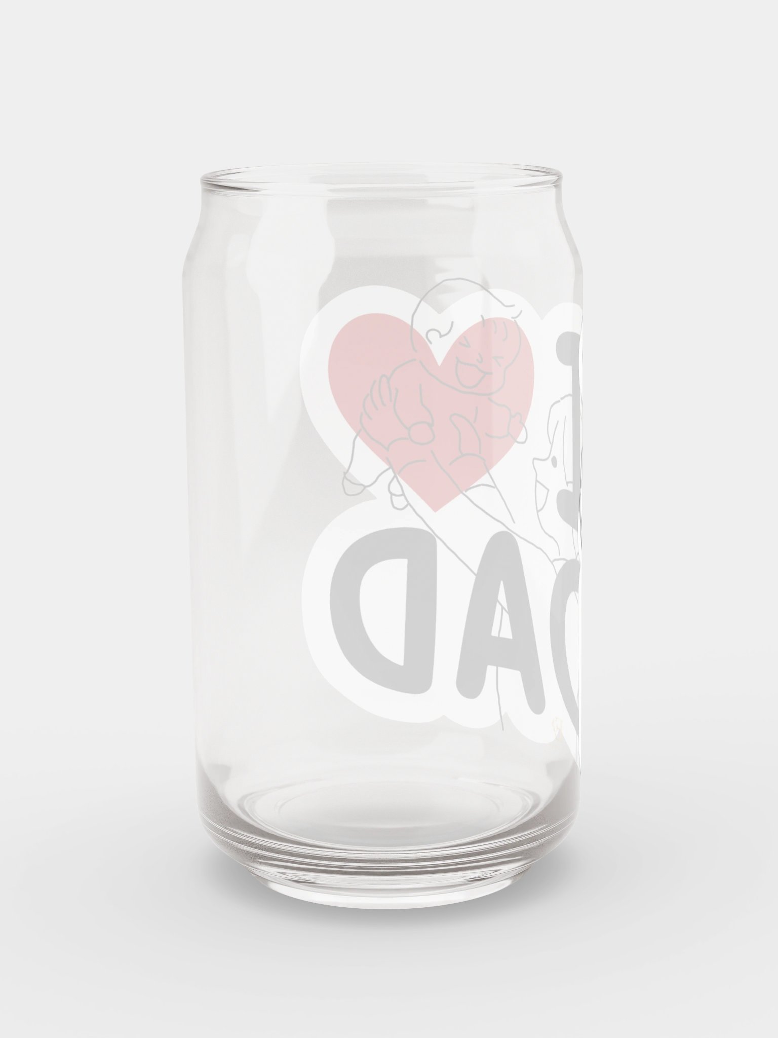 I Heart Dad Can Glass product image (8)