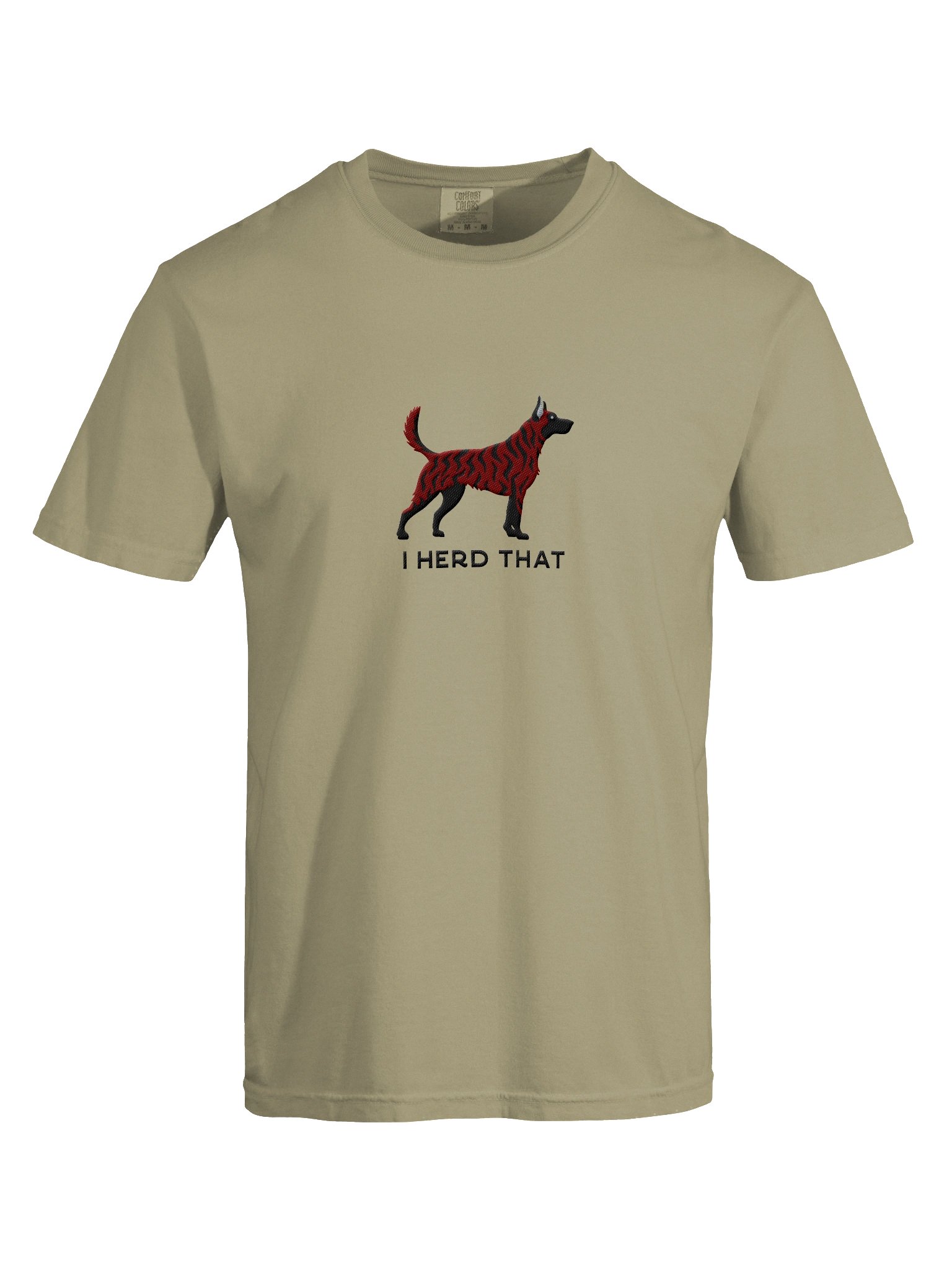 I Herd That T-Shirt(Embroidered) of a Dutch Shepherd(Red Brindle) product image (10)