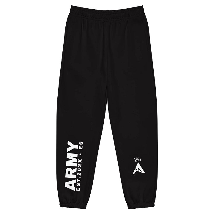 Abstract Barcode Unisex Heavyweight Sweatpants – AM ARMY EDITION product image (1)