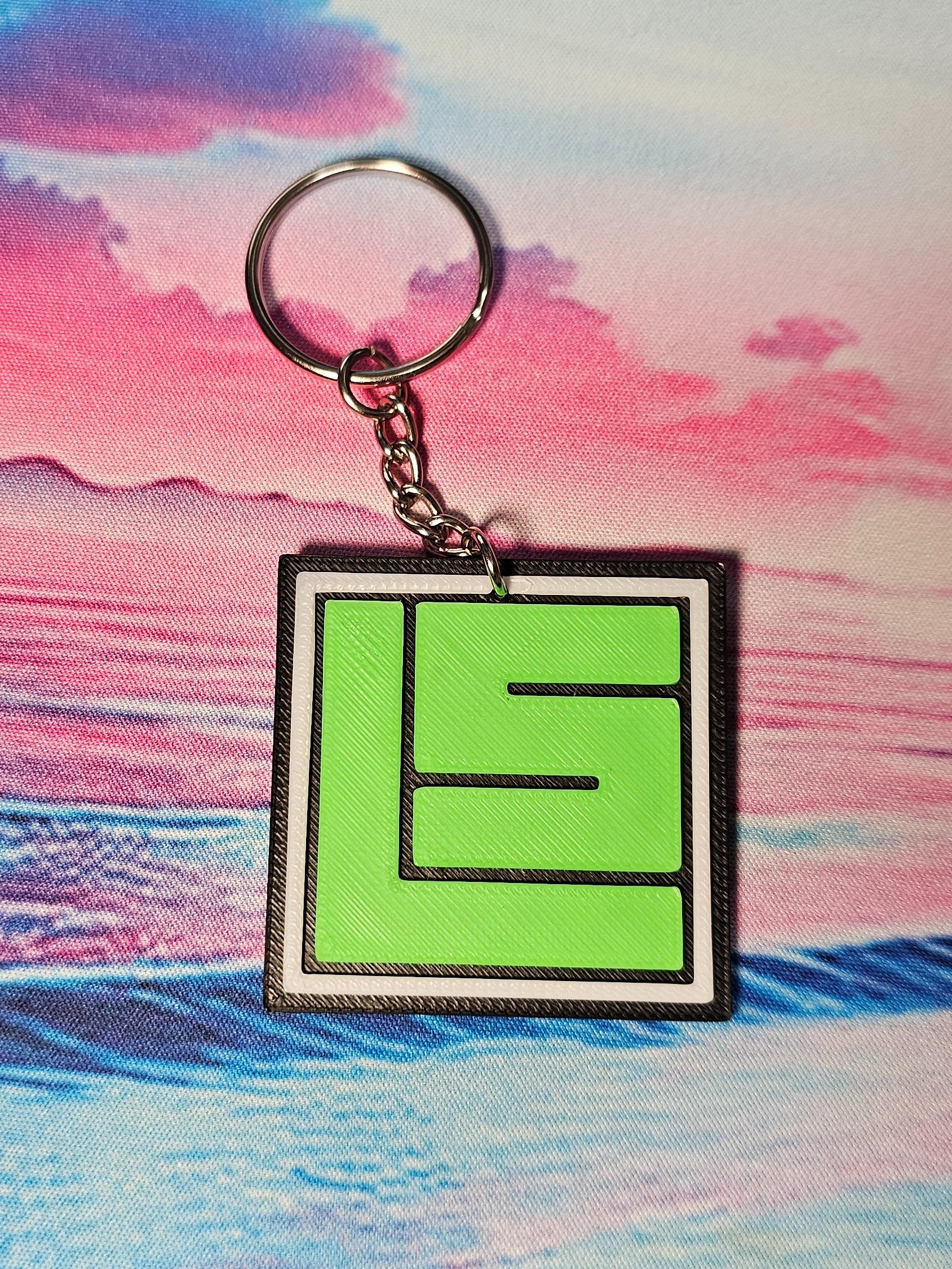 LS Square 3D Printed Key Chain product image (2)