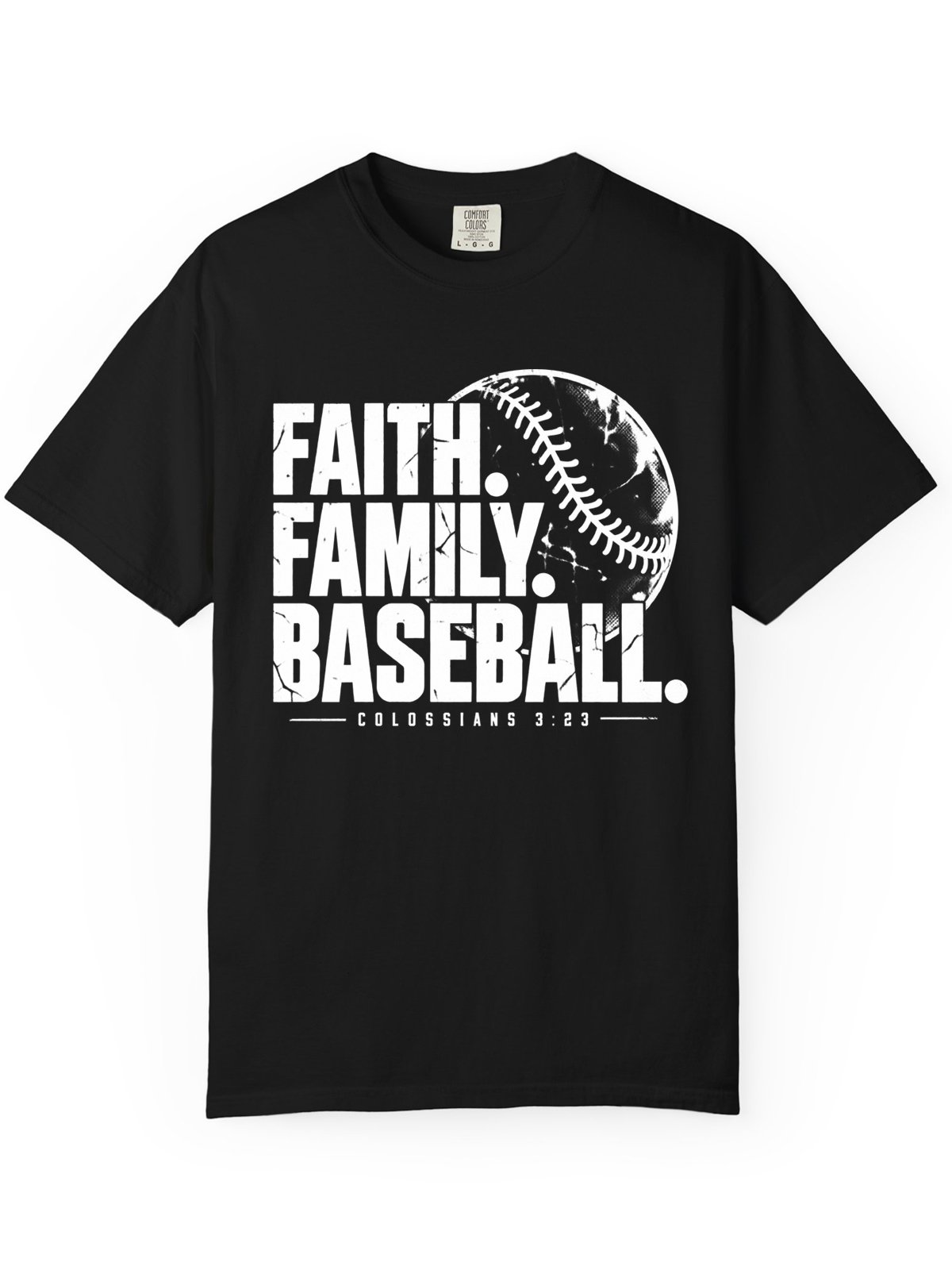 Faith Family Baseball Heavyweight T-Shirt product image (4)