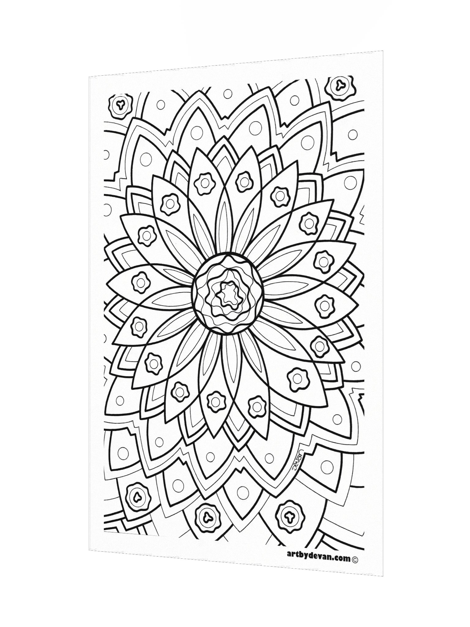 Color Your Own Art: Petal Mandala product image (3)
