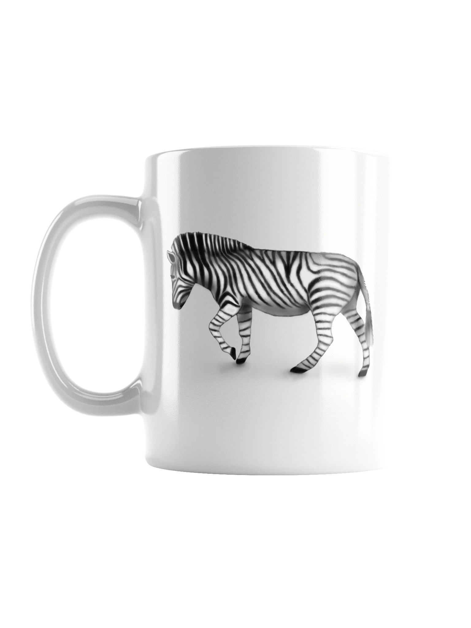 "Zebra" White Glossy Mug product image (1)