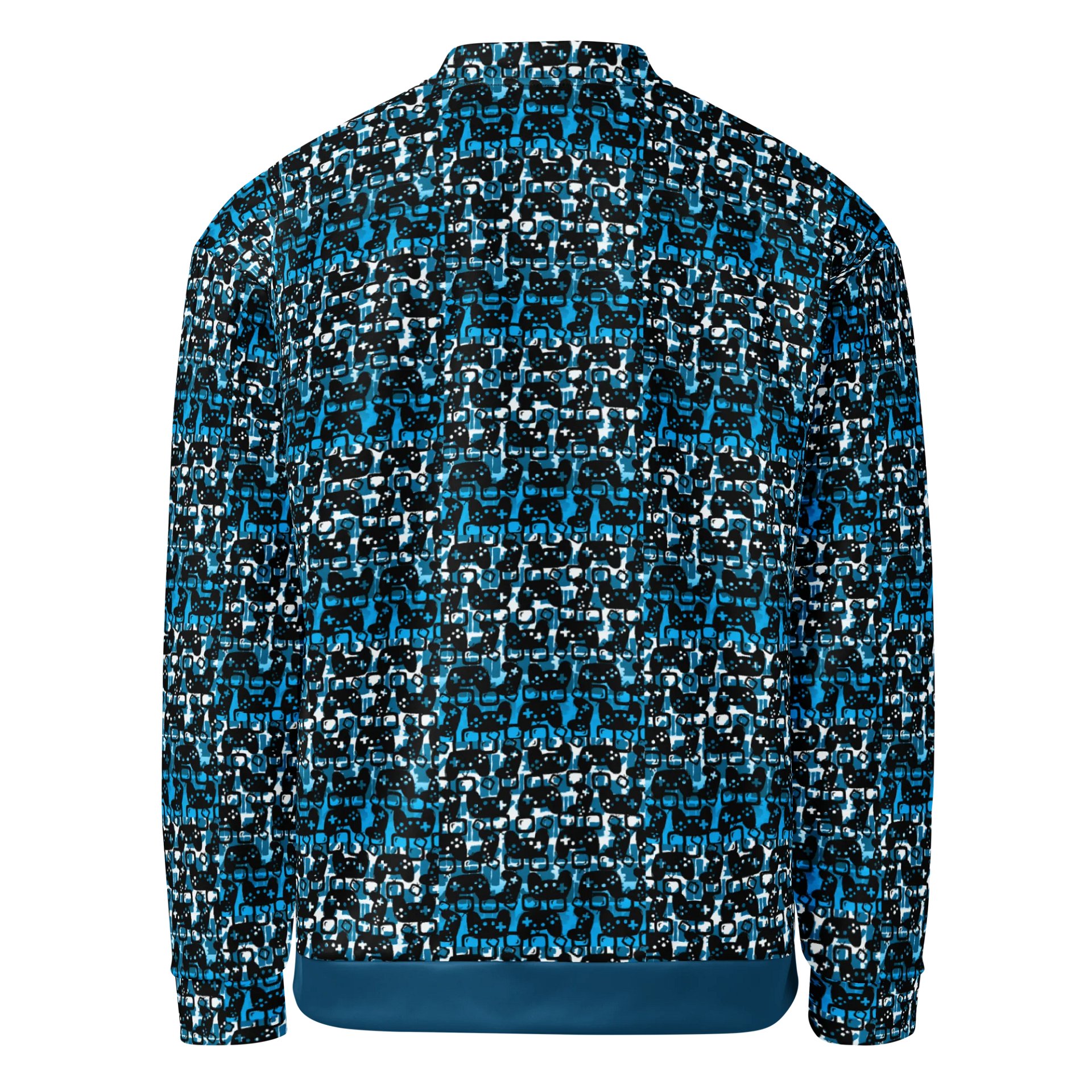 Story Lover Unisex Bomber Jacket (Blue and Black) product image (3)