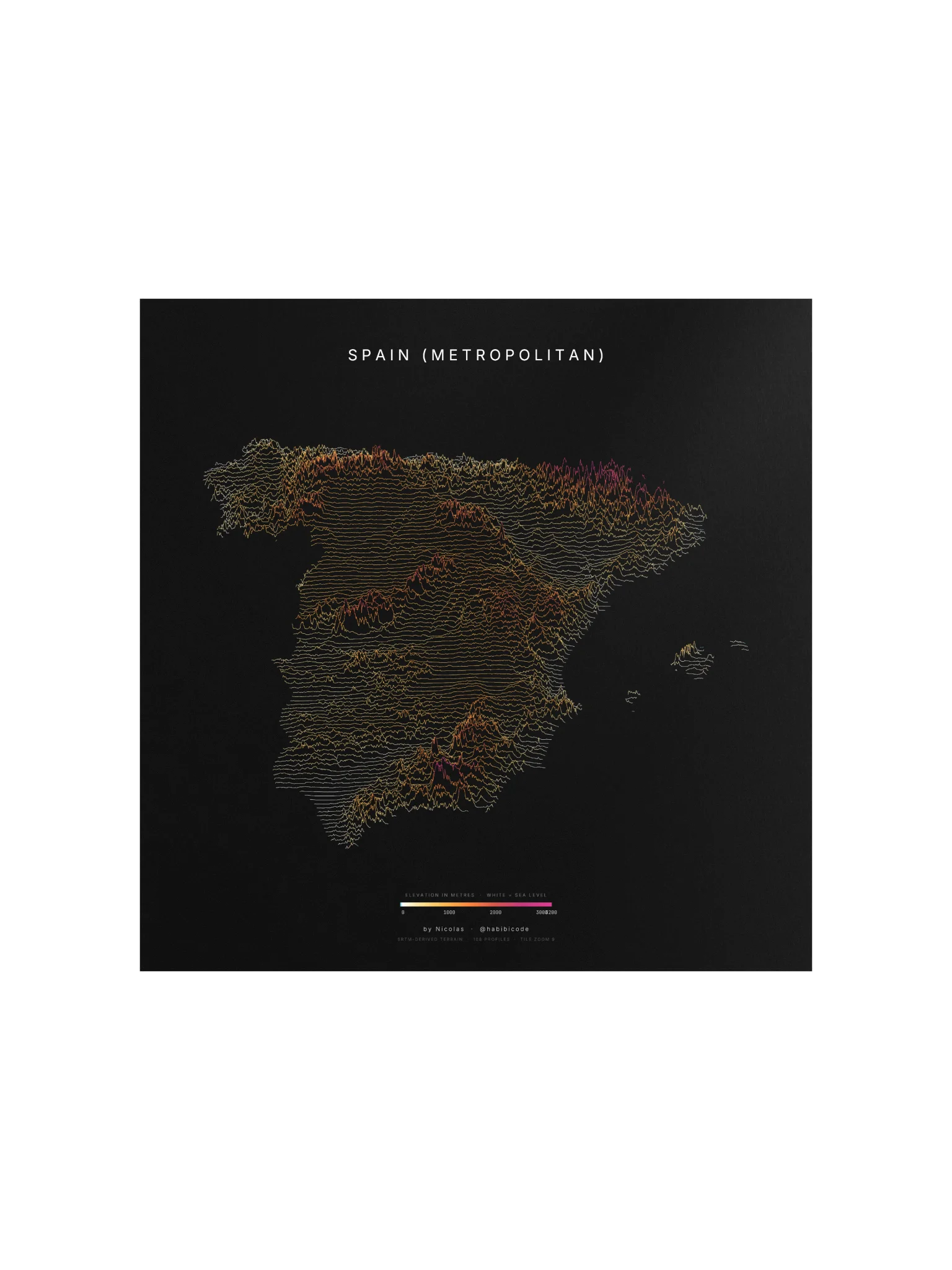 Ridgeline Poster - Spain (Metropolitan) product image (1)