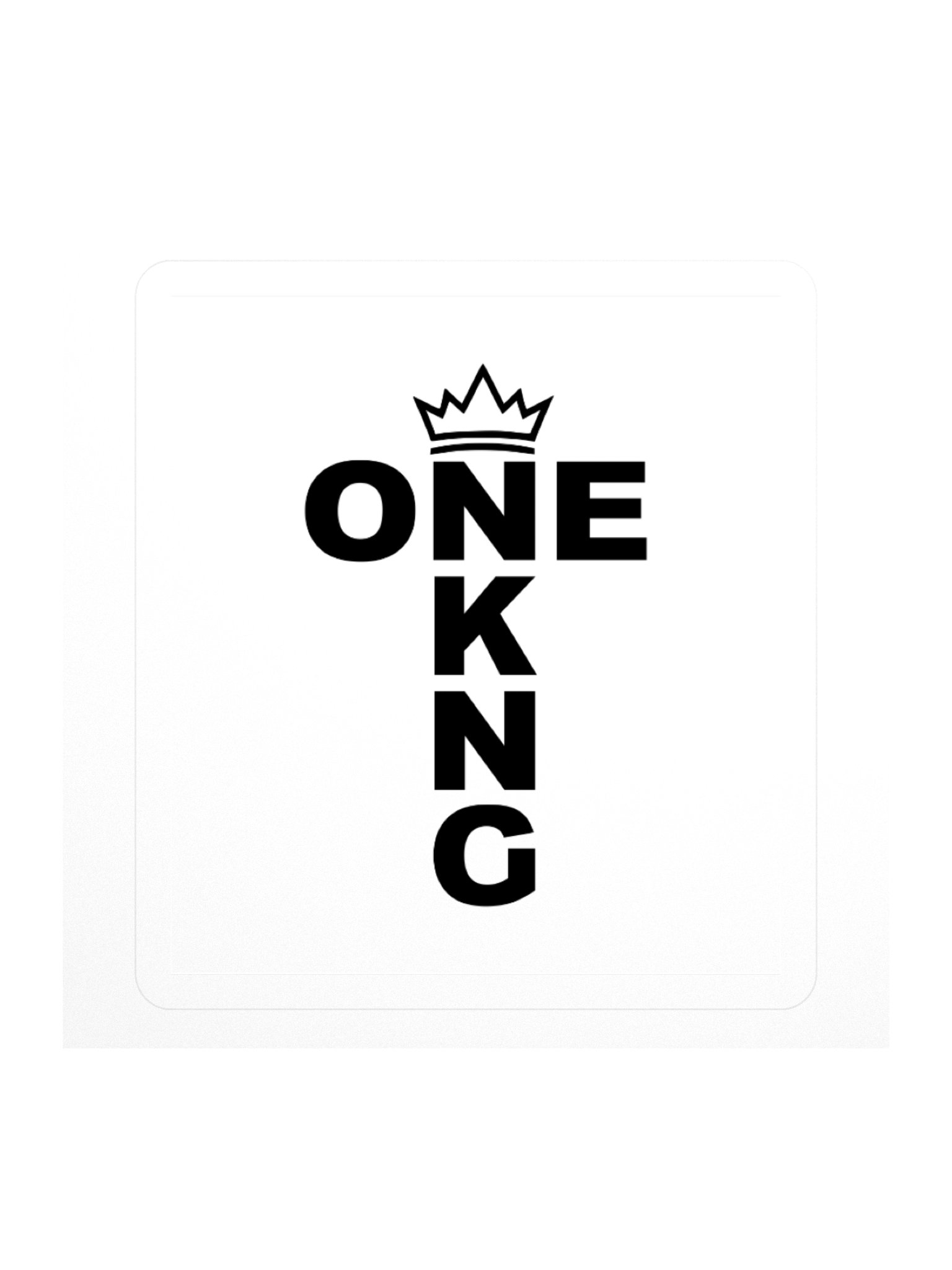 ONE KING Royal Cross Logo Vinyl Sticker product image (3)