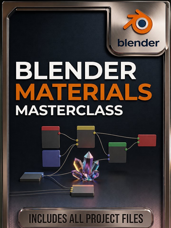 Blender Materials, Textures & Nodes Course — ALL Project Files product image (1)