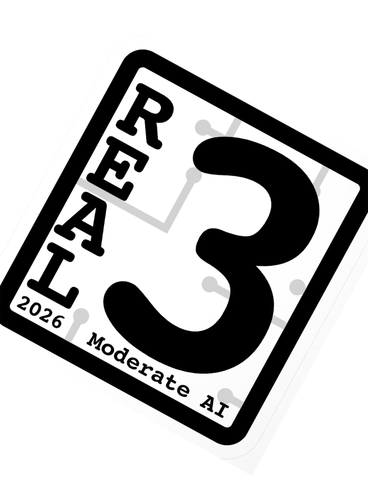 REAL 3 Sticker product image (2)