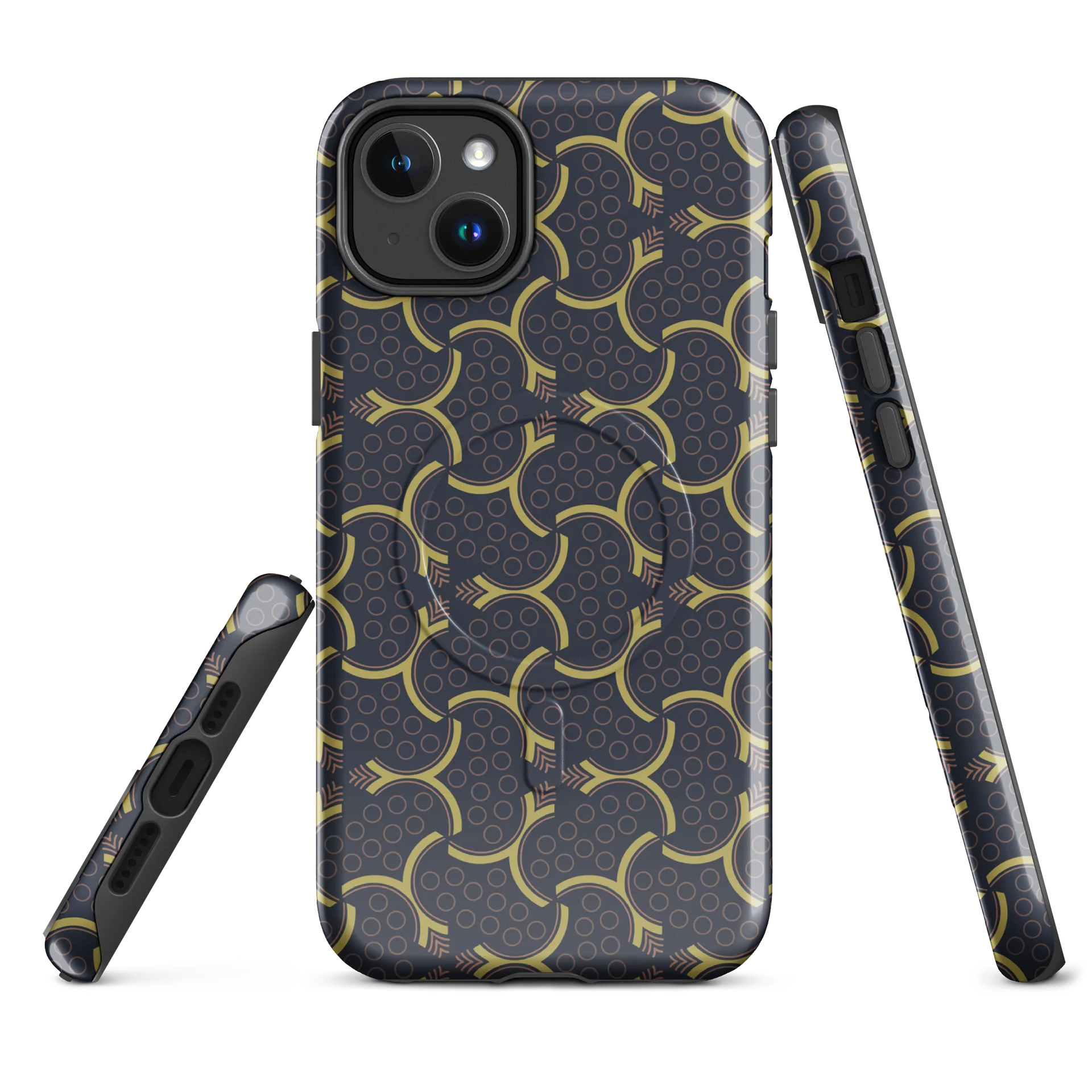 Fractal Fever iPhone 17 Tough MagSafe Case - Shockproof Dual-Layer Geometric Protective Cover product image (1)