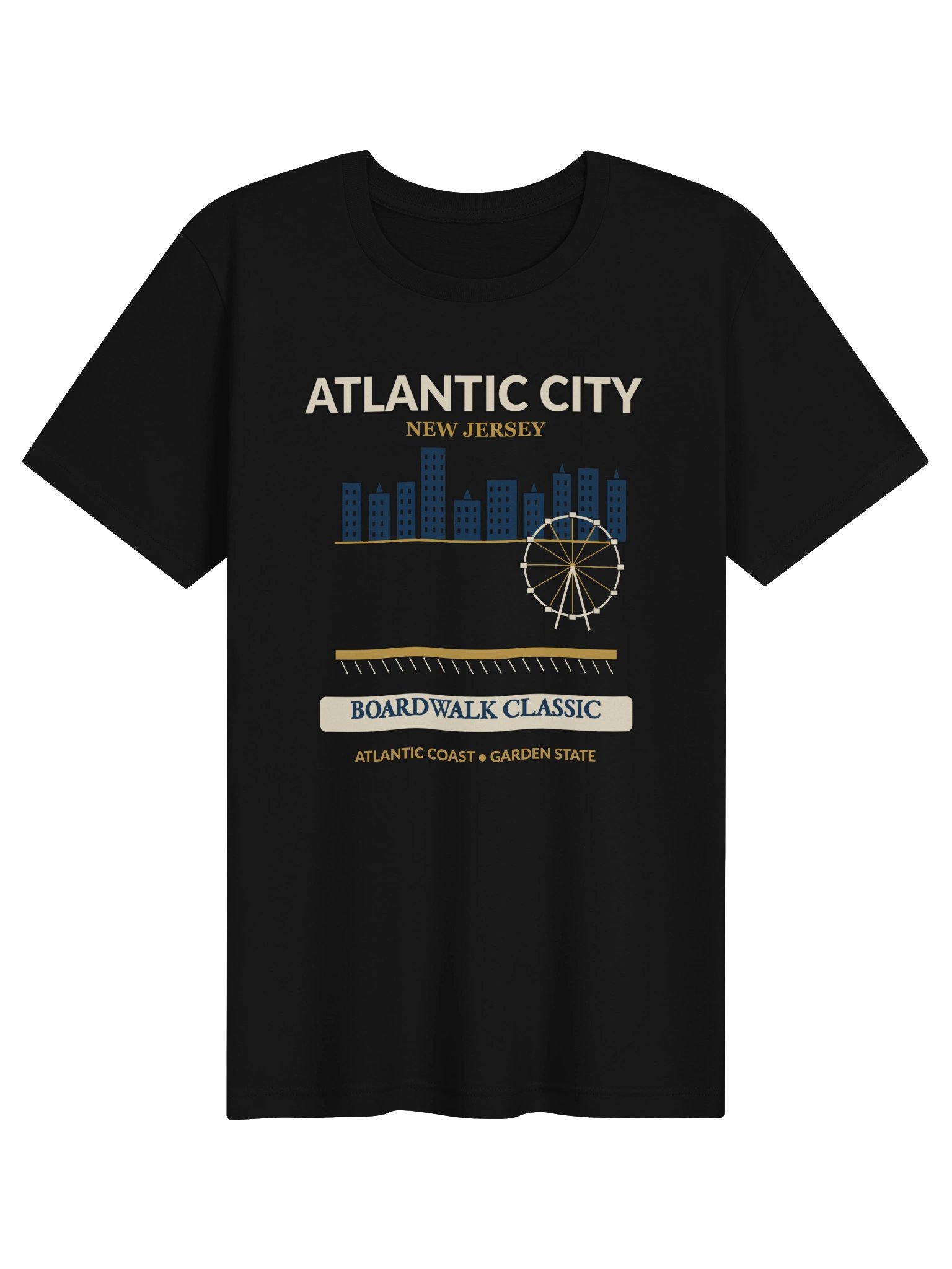 Atlantic City New Jersey Boardwalk T-Shirt product image (1)