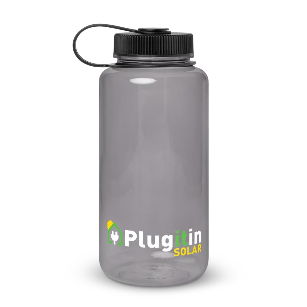 Plug It In Solar High-Quality Wide Mouth Plastic Water Bottle product image (1)