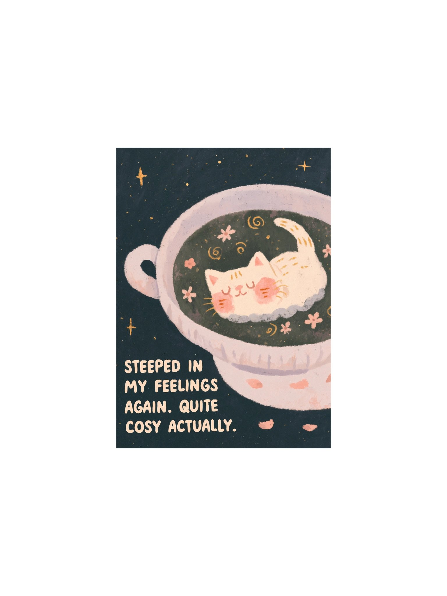 Cosy Cat in a Cup Poster product image (5)