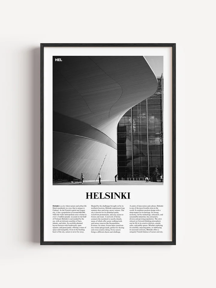 Helsinki 02 Newspaper Poster | Framed product image (5)