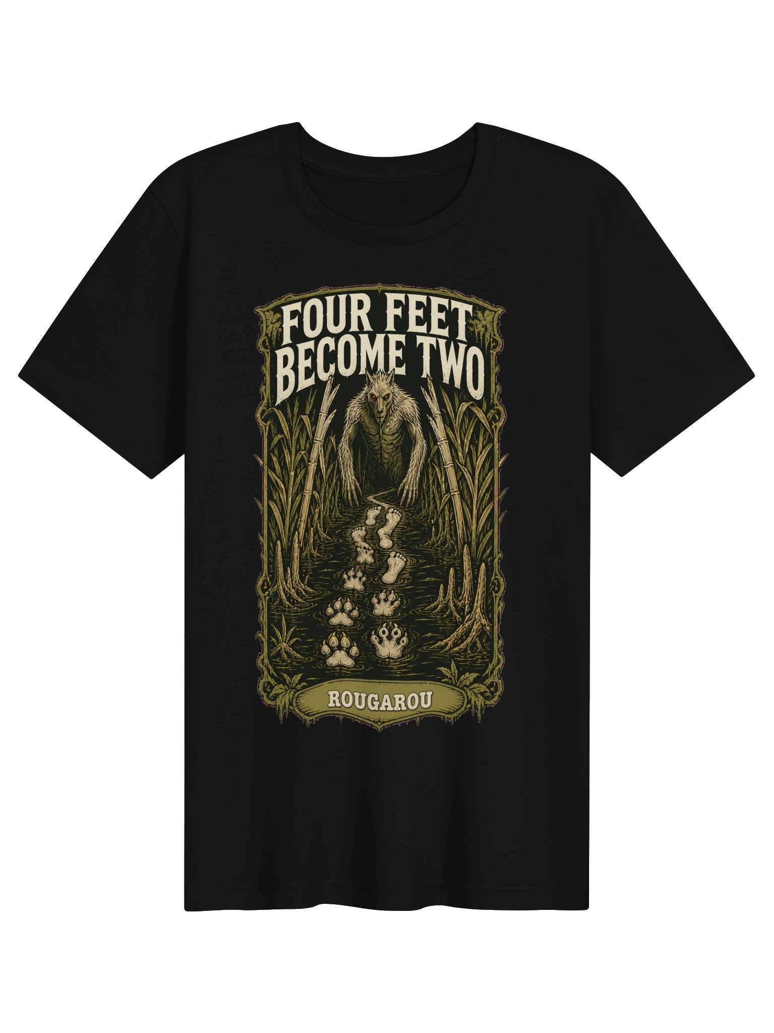 Rougarou — Four Feet Become Two Tee product image (1)