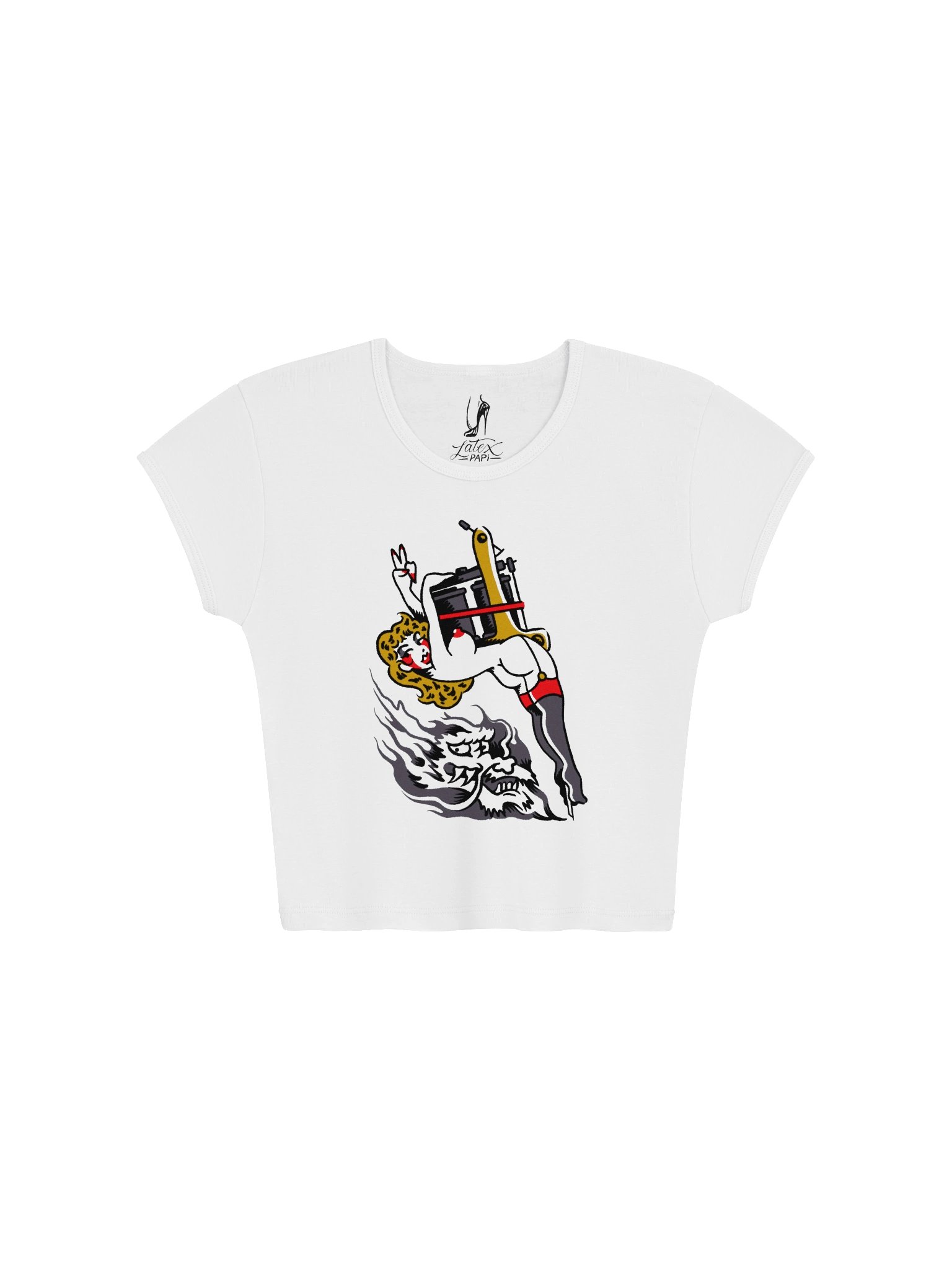 ride the dragoncrop top baby T product image (1)