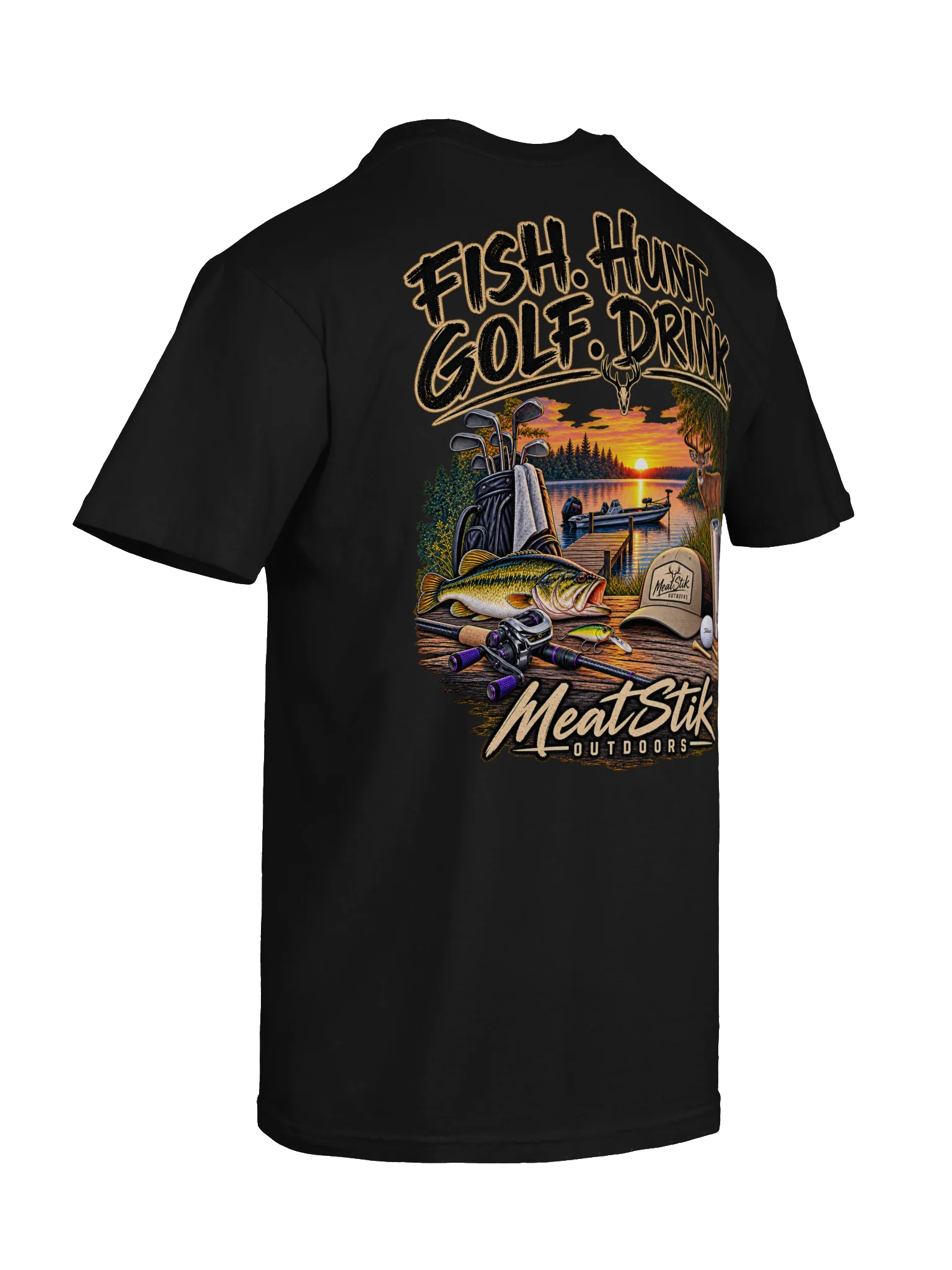 Fish. Hunt. Golf. Drink. Outdoor Tee product image (8)