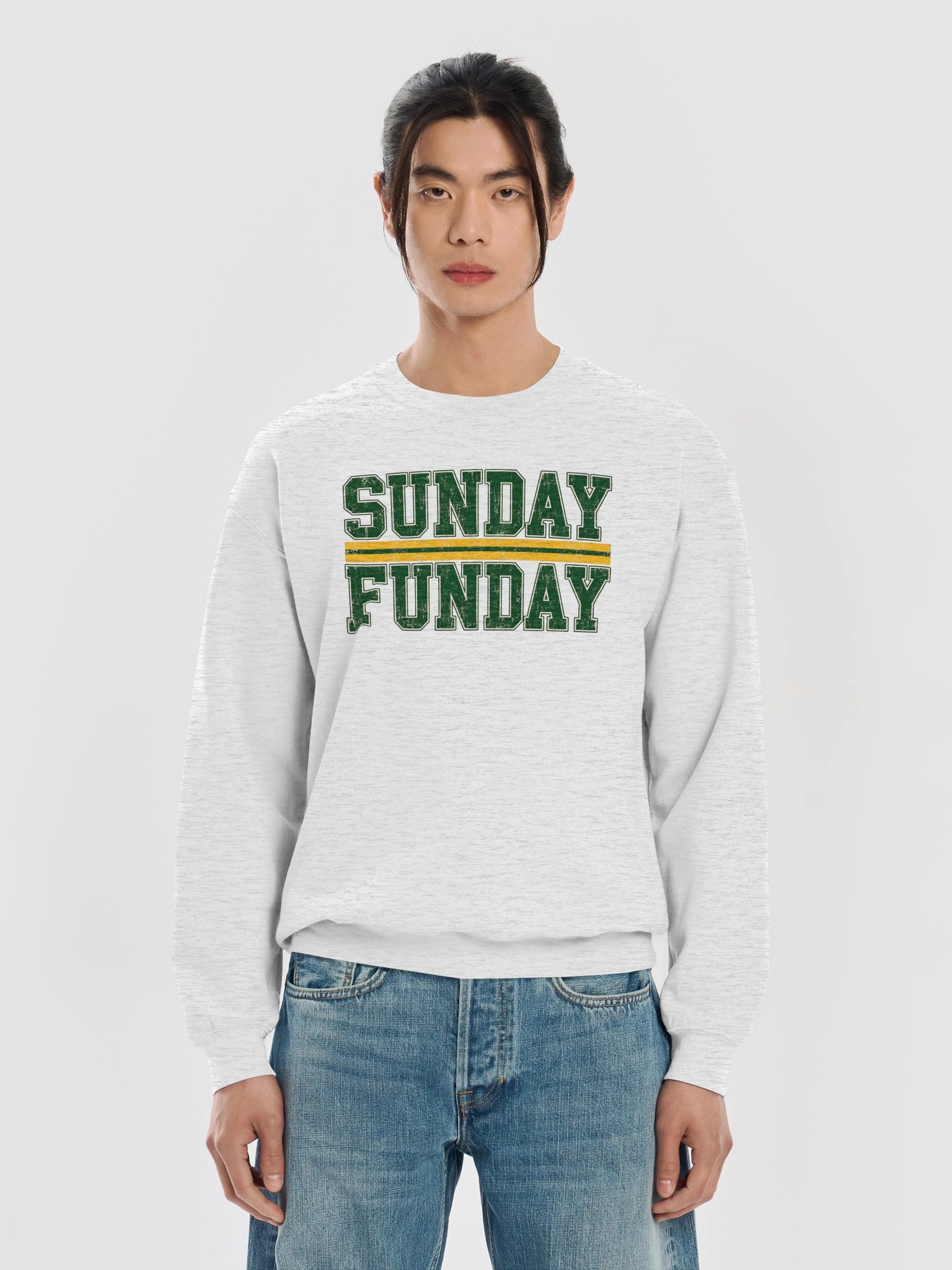 Sunday Funday Retro Green Crewneck product image (5)