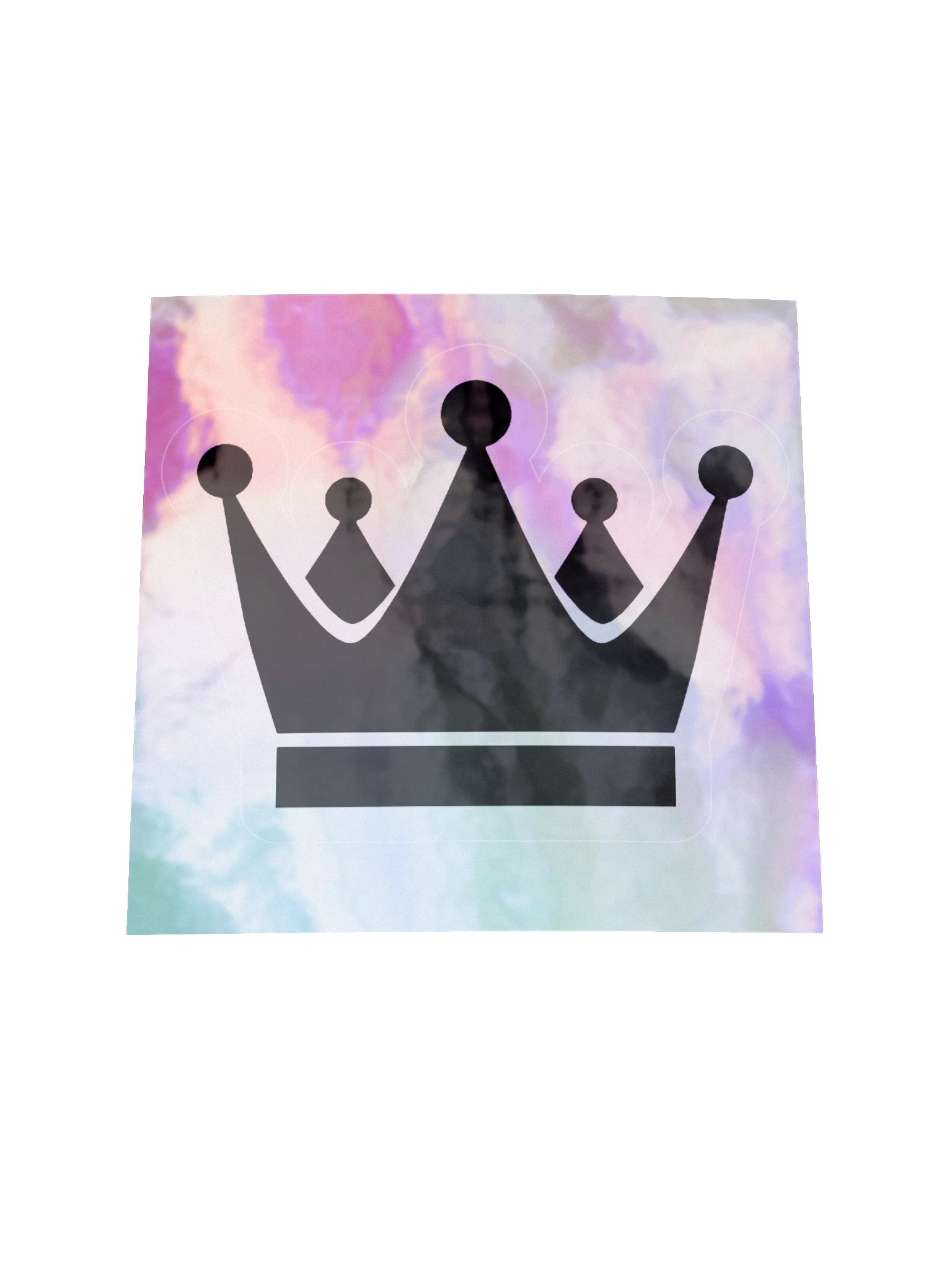 Decium's Holographic Crown Sticker product image (1)
