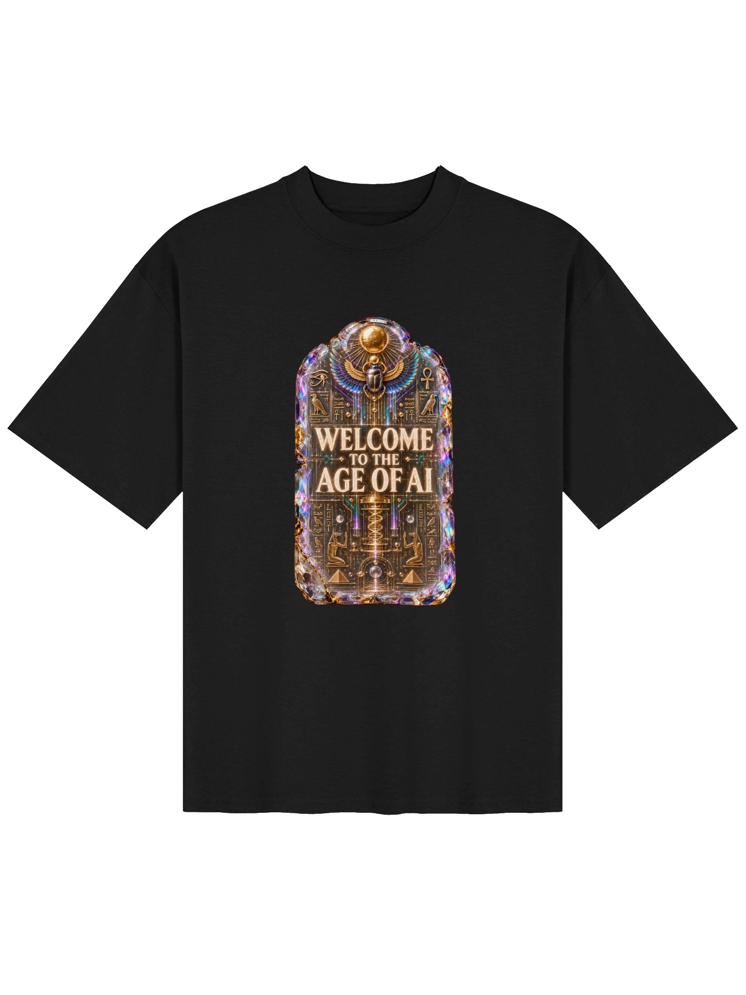 DNARNYA — Quantum Cartouche T-Shirt — Black product image (1)