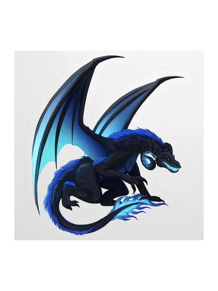 Aqwamog Dragon Sticker product image (2)