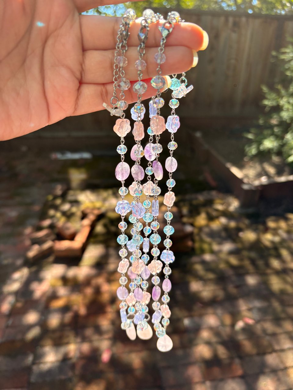 Pastel Dreams - Rose Quartz & Amethyst Necklace product image (11)