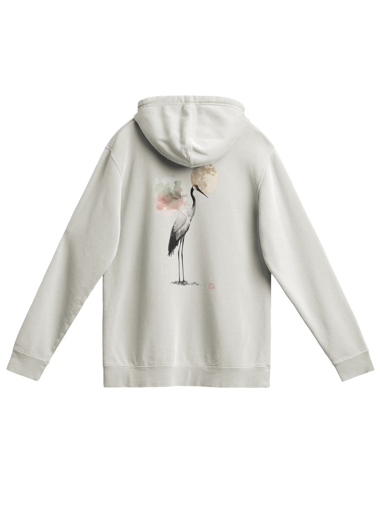 Moonlit Crane Pigment Dyed Hoodie product image (4)