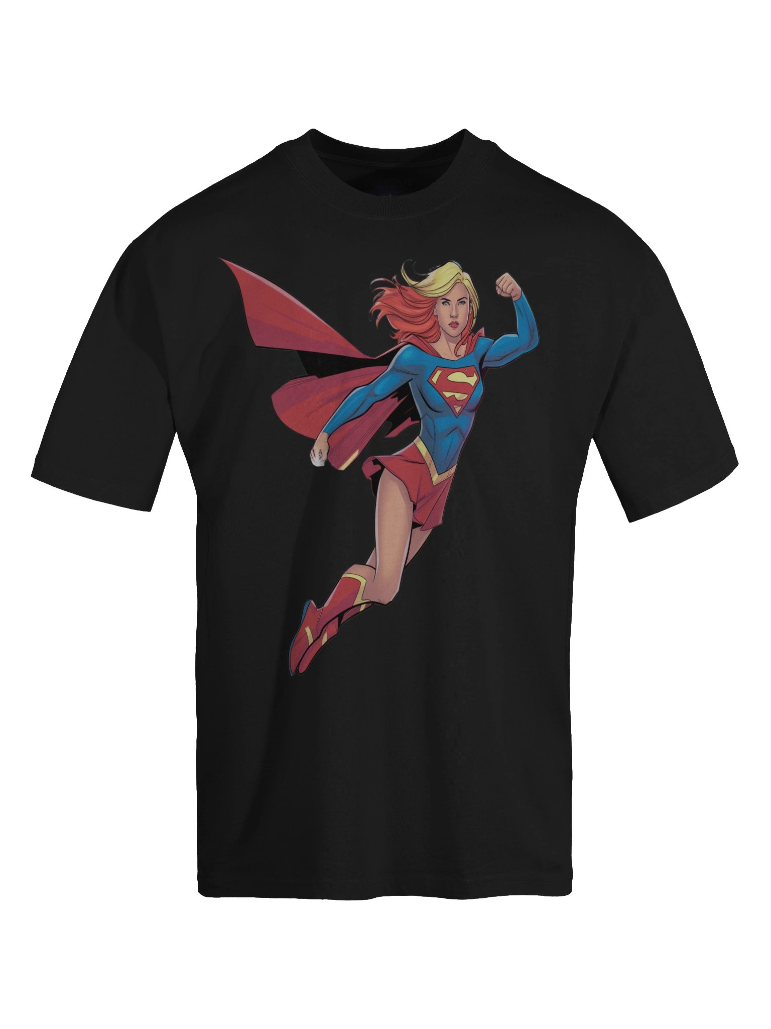 Supergirl Kryptonian Fist Oversized Faded T-Shirt product image (1)