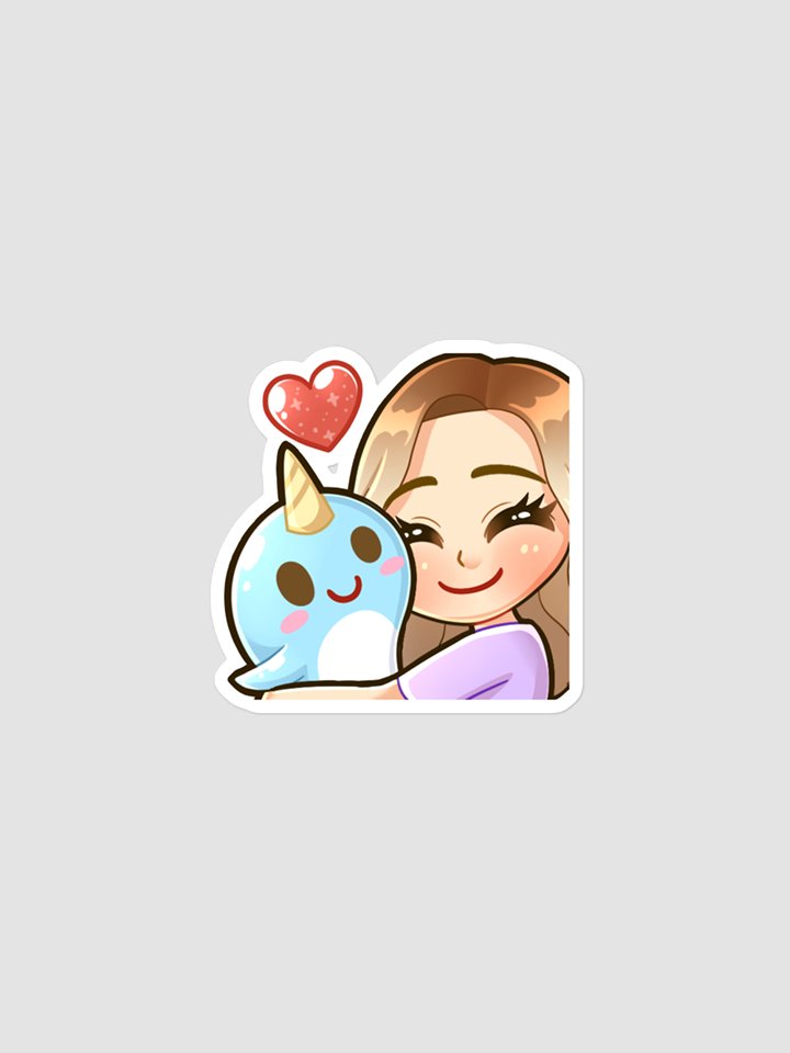 Clocky Narwhal Sticker product image (1)