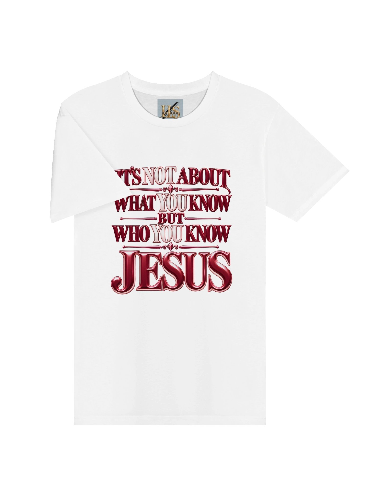 Who You Know: JESUS Burgundy & Blush Women’s Edition T-Shirt product image (3)
