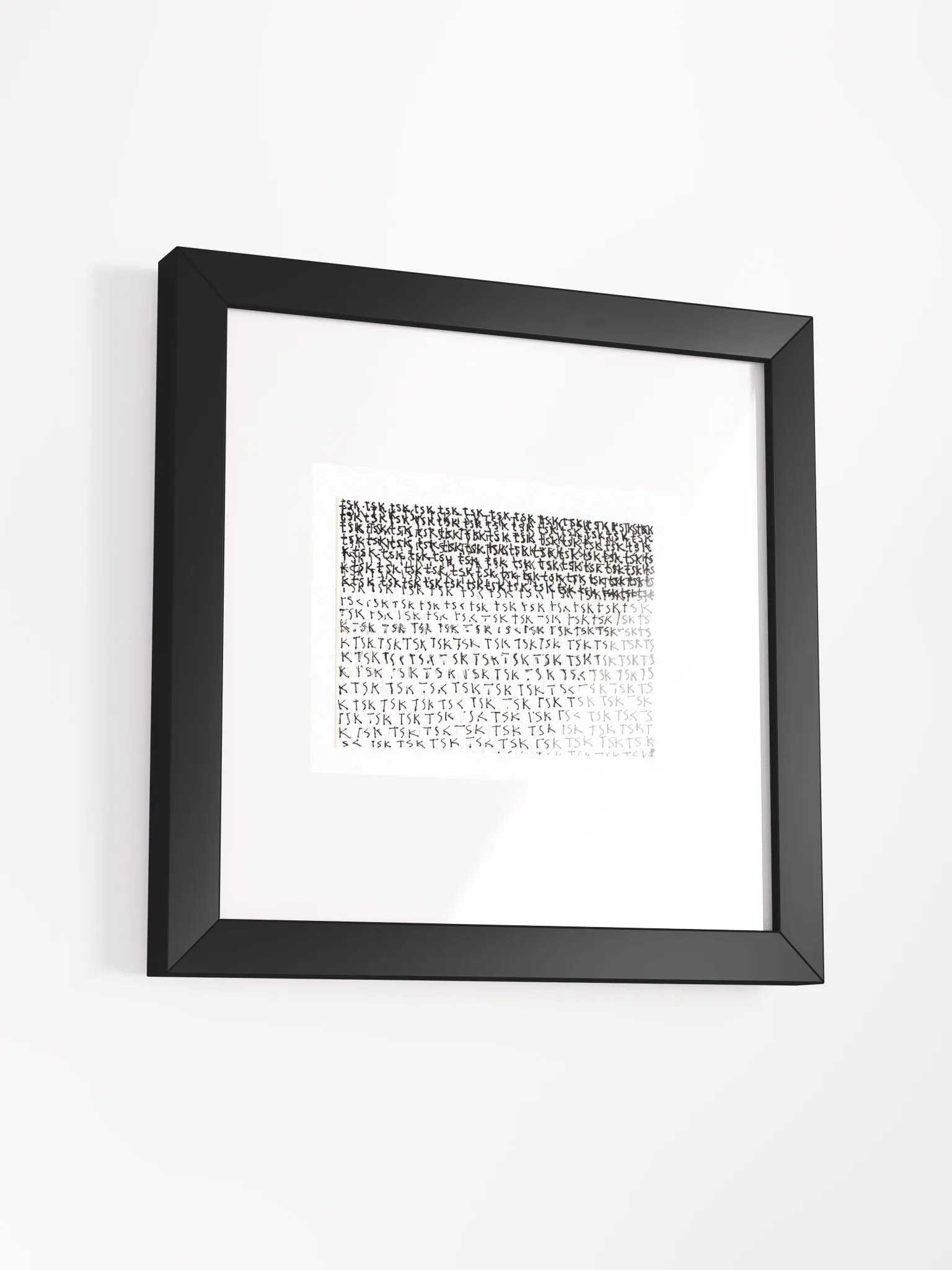 tsk tsk tsk Panel Card Print Framed product image (1)