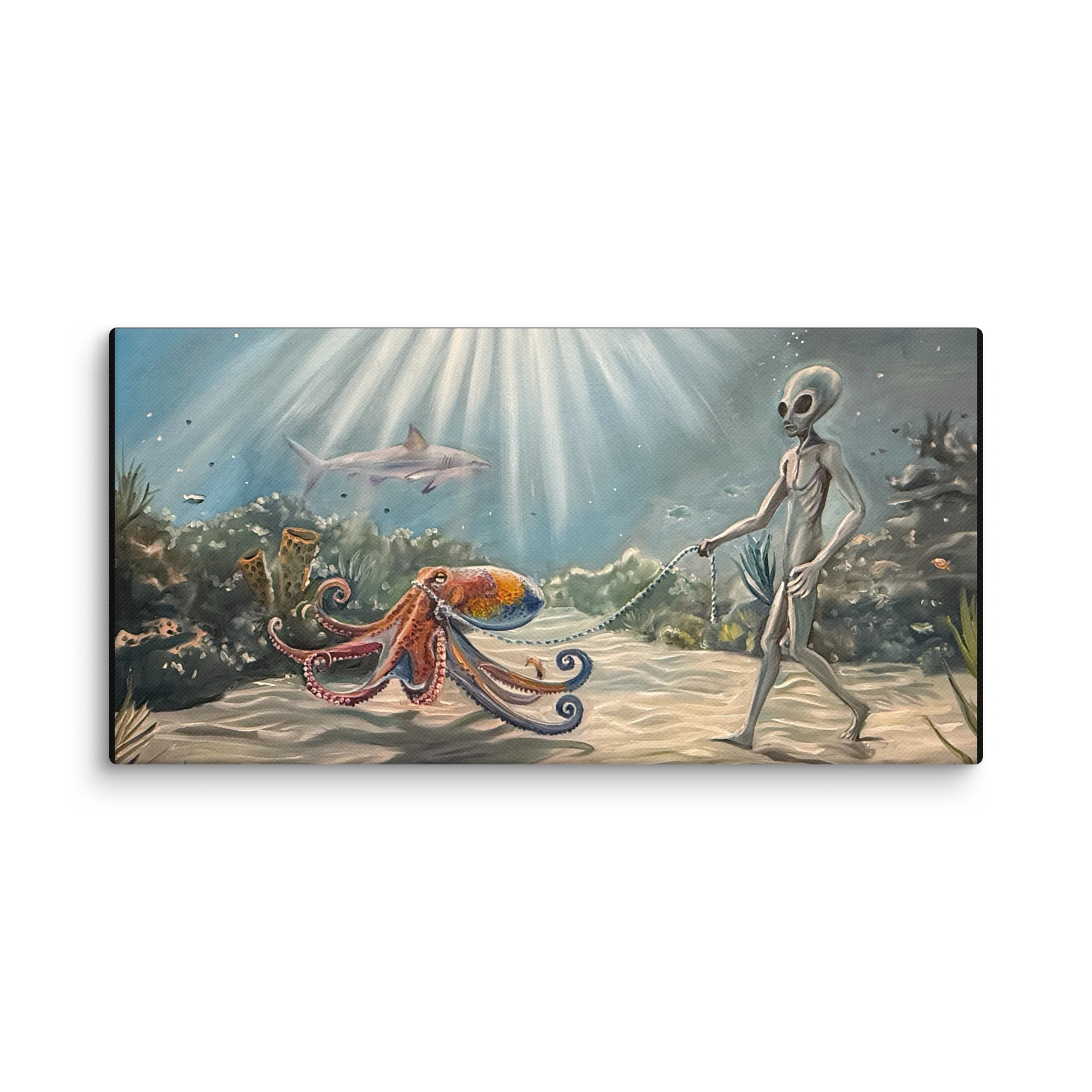 Alien walking pet octopus on sea floor product image (1)