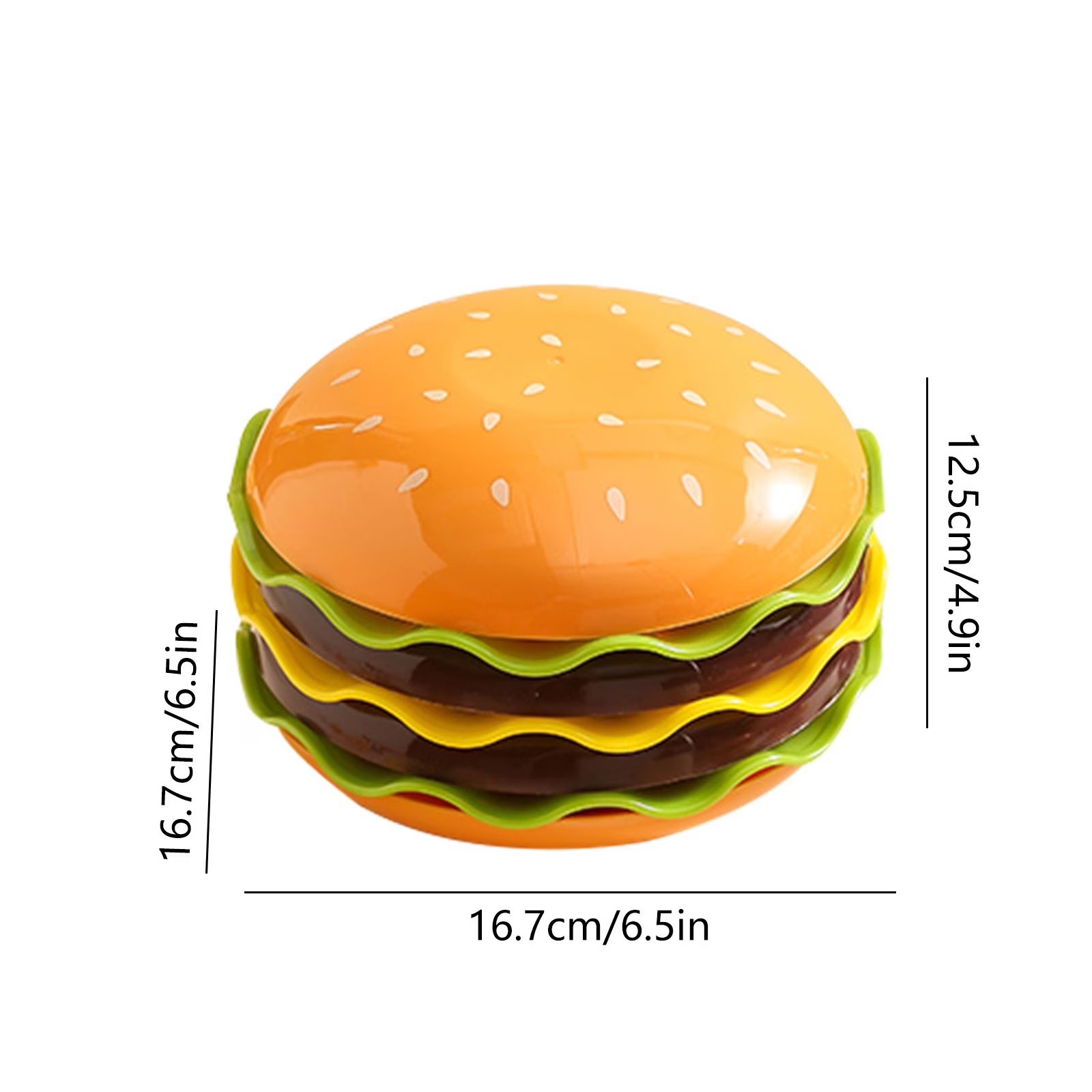 Creative 7-Piece Hamburger Tableware & Snack Storage Set product image (8)