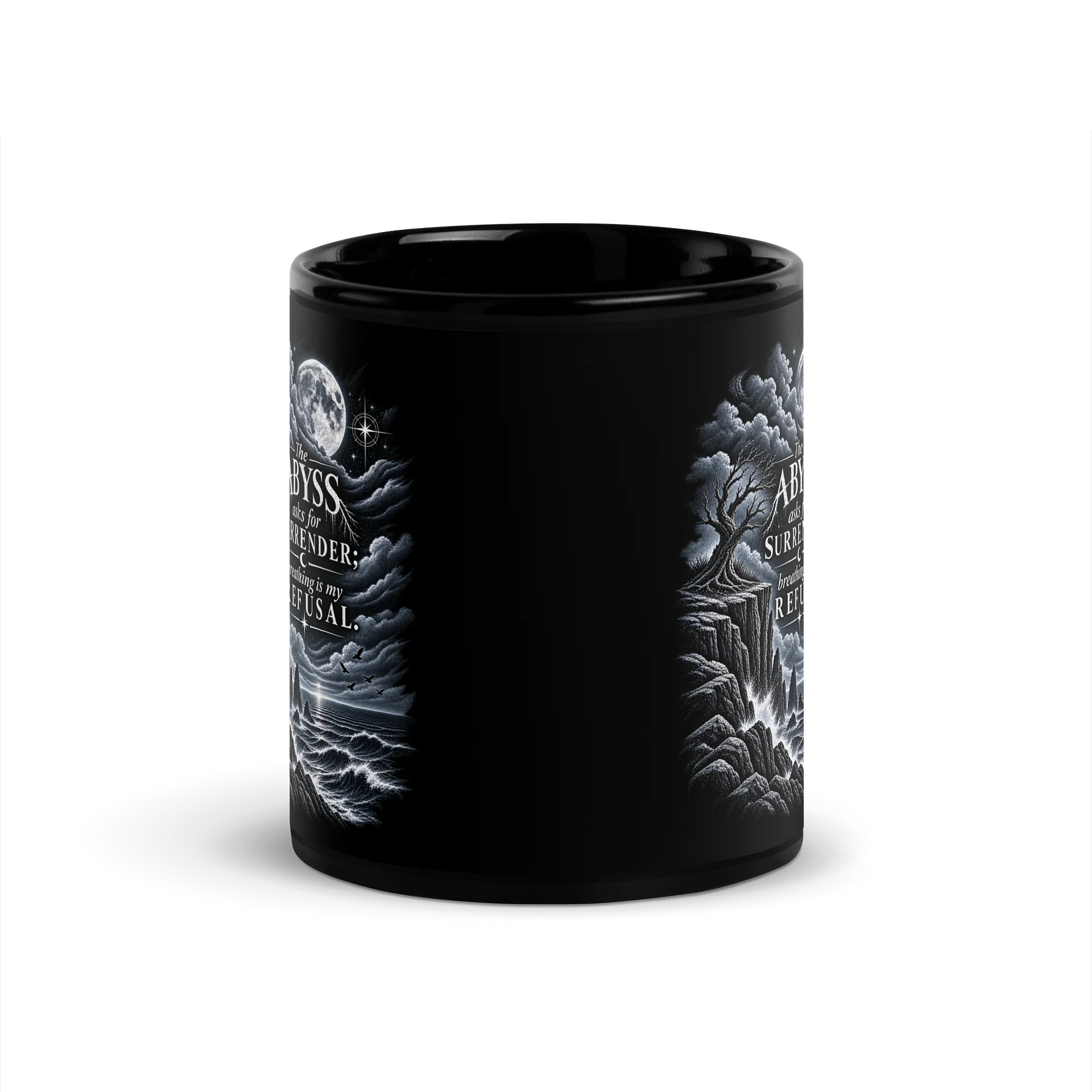 The Abyss Asks for Surrender Coffee Mug product image (4)