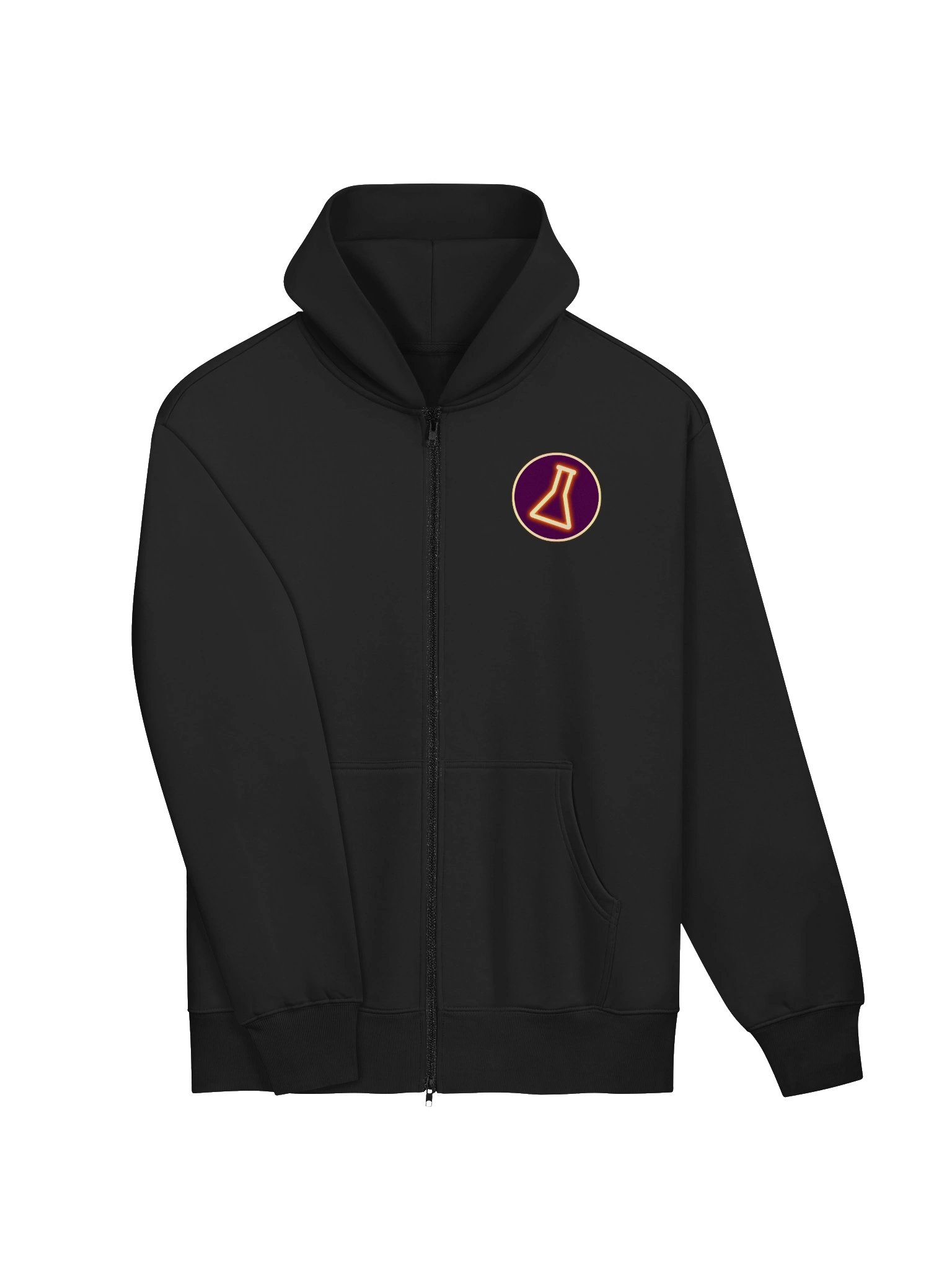 Neon Erlenmeyer Streetwear Zip Hoodie product image (3)