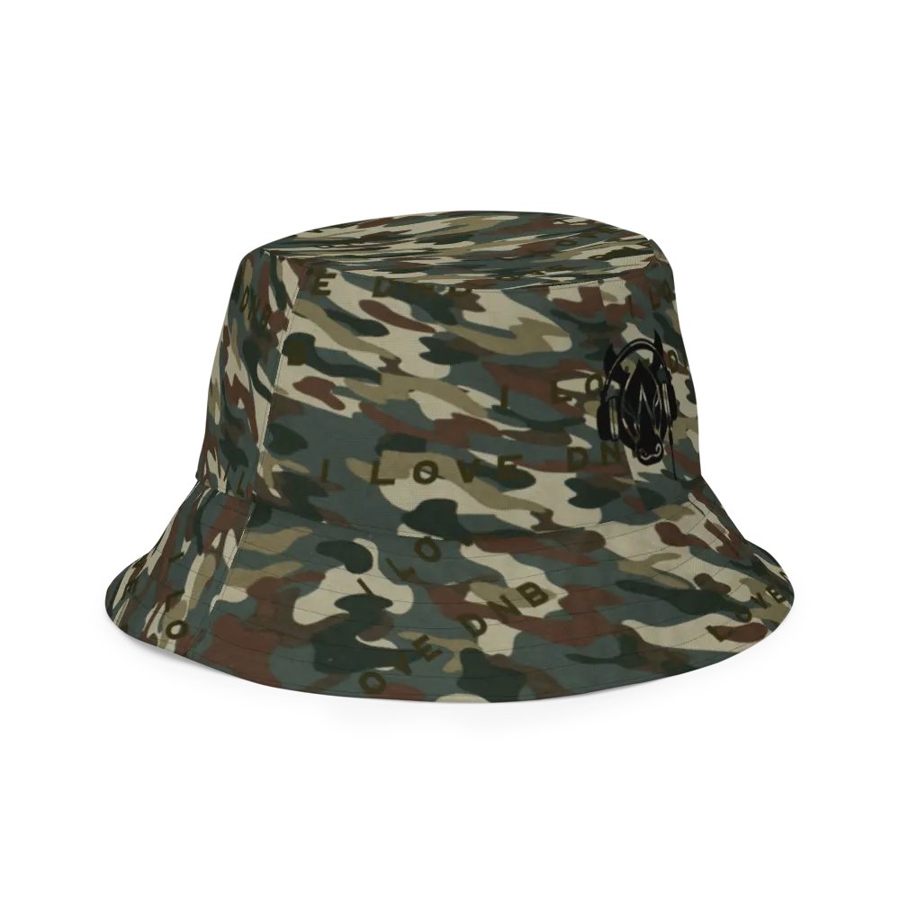 I LOVE DNB Camo Reversible Bucket Hat product image (10)