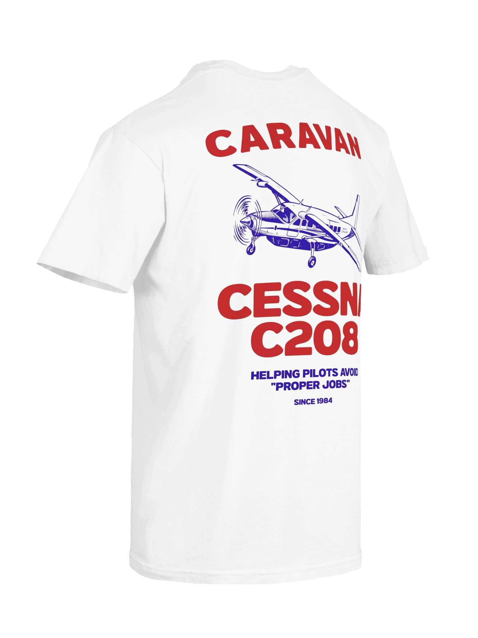"Proper Jobs" Red and Blue Tee product image (4)