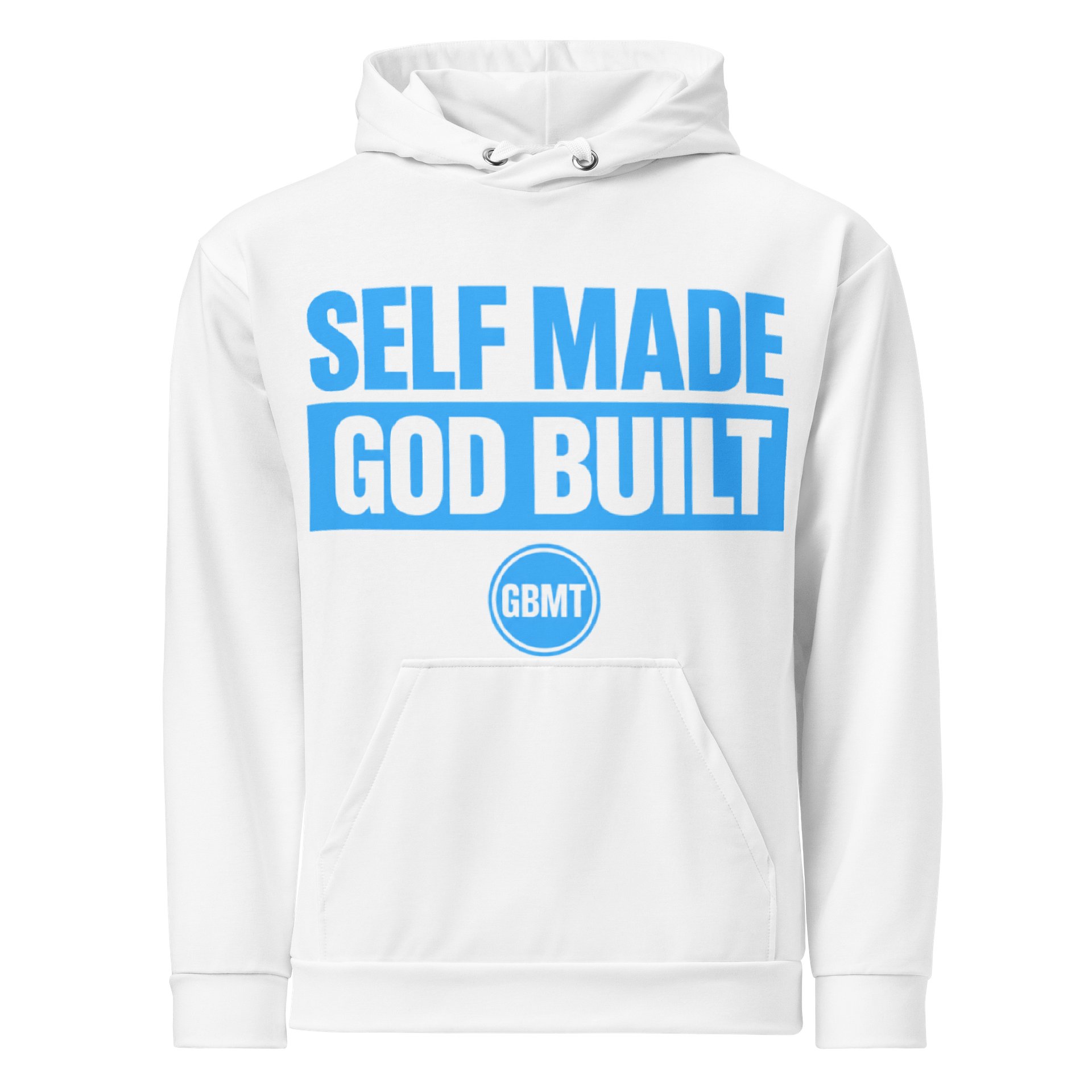 Self Made God Built Hoodie – Sky Blue Edition product image (1)