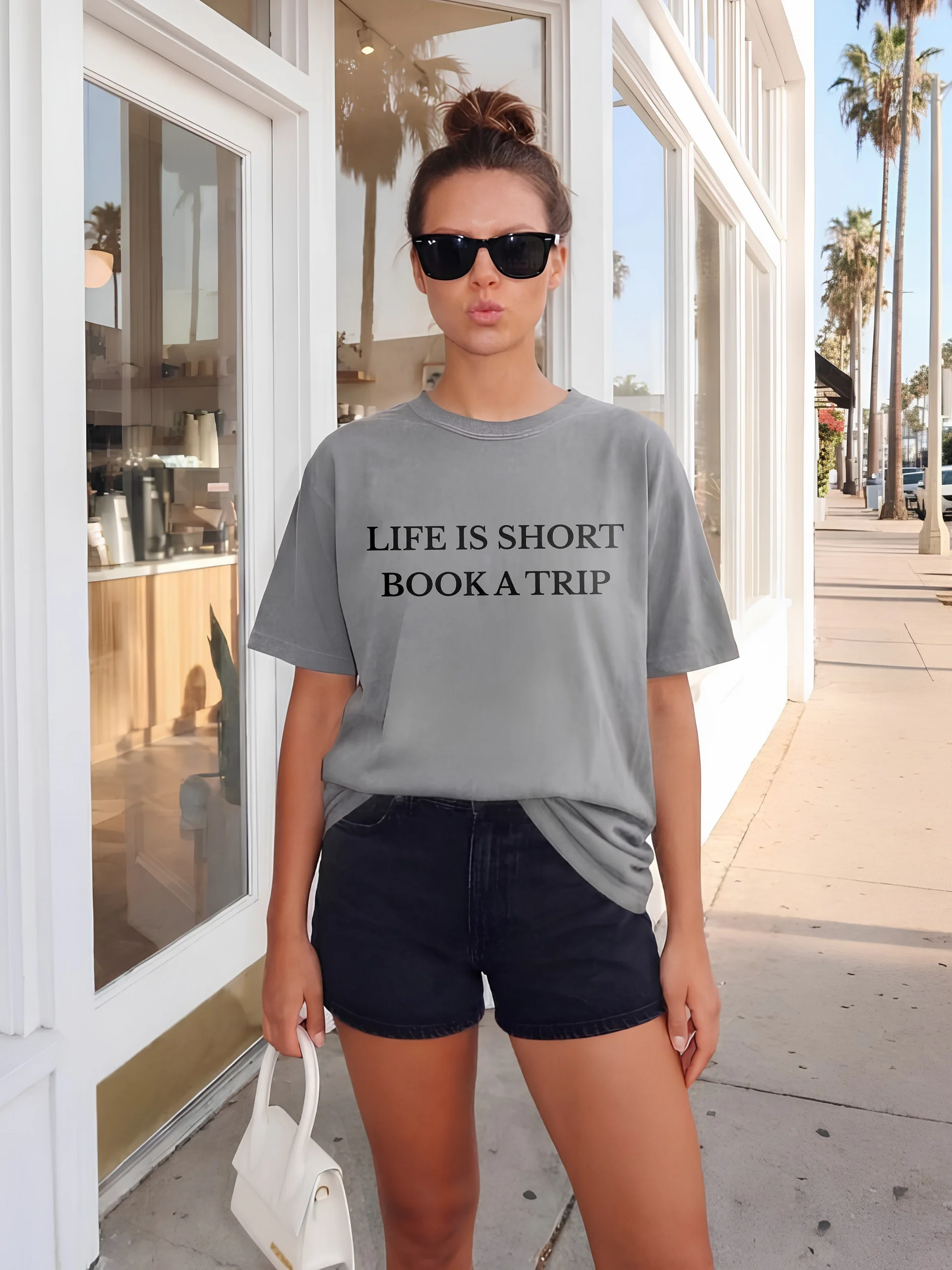 Life Is Short Book A Trip T-shirt product image (1)