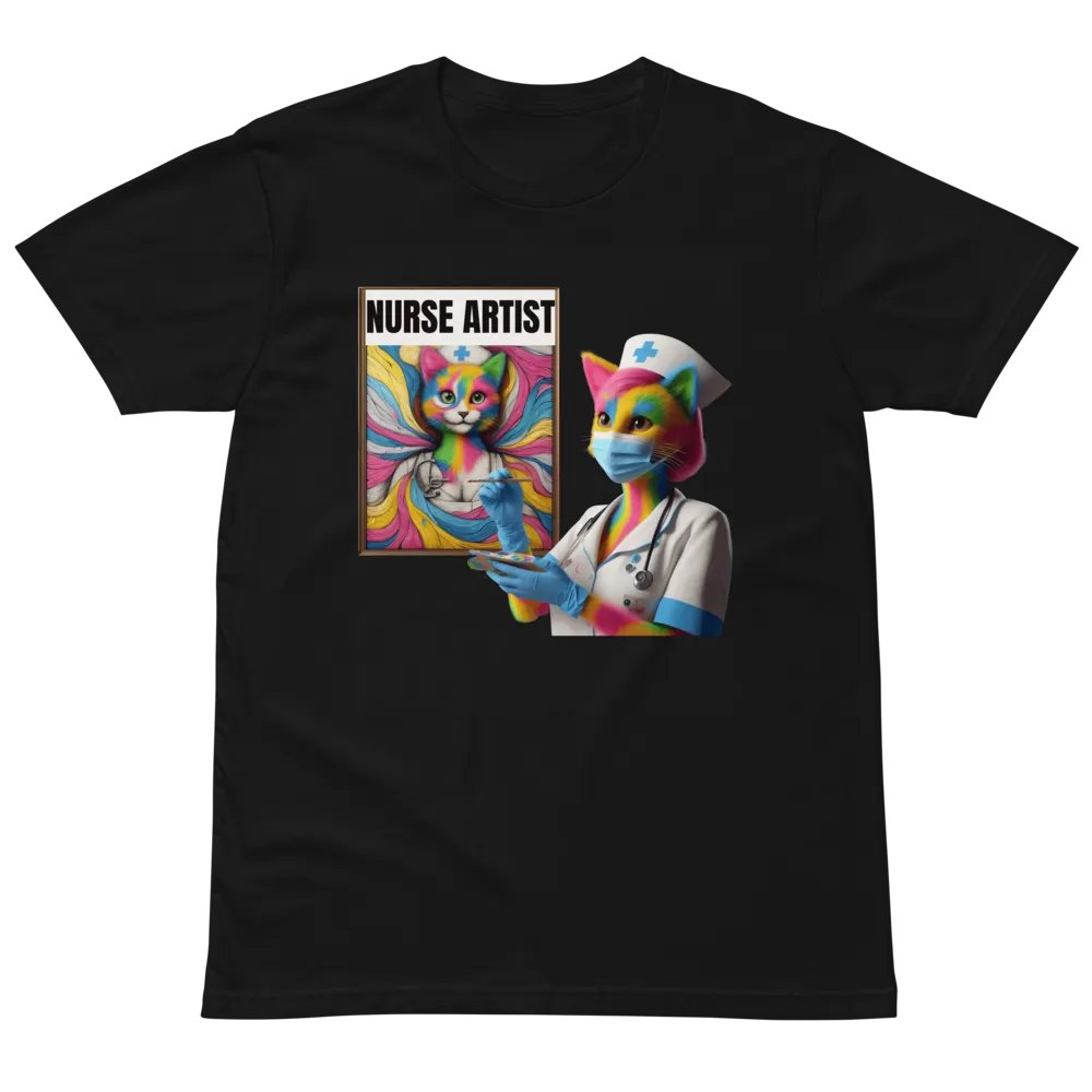 Nurse Artist Cat Unisex Tee product image (5)