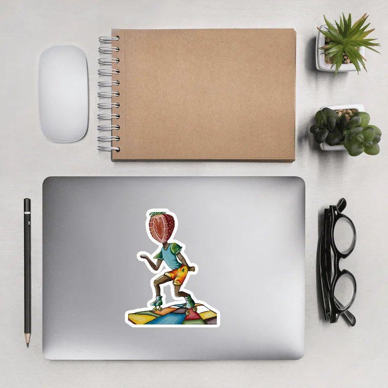 Swinging Strawberry Sticker product image (5)