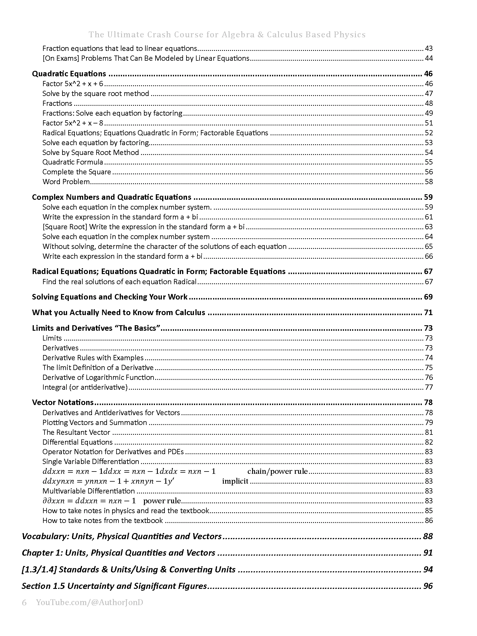Before Starting Physics in College | Algebra and Calculus Based product image (3)