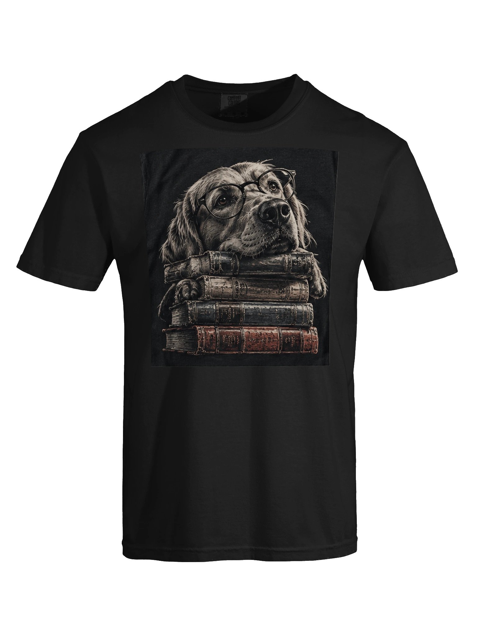 Book Lover Dog T-Shirt | Reading Dog Graphic Tee | Funny Dog Lover Shirt | Dark Academia Dog Tee product image (3)